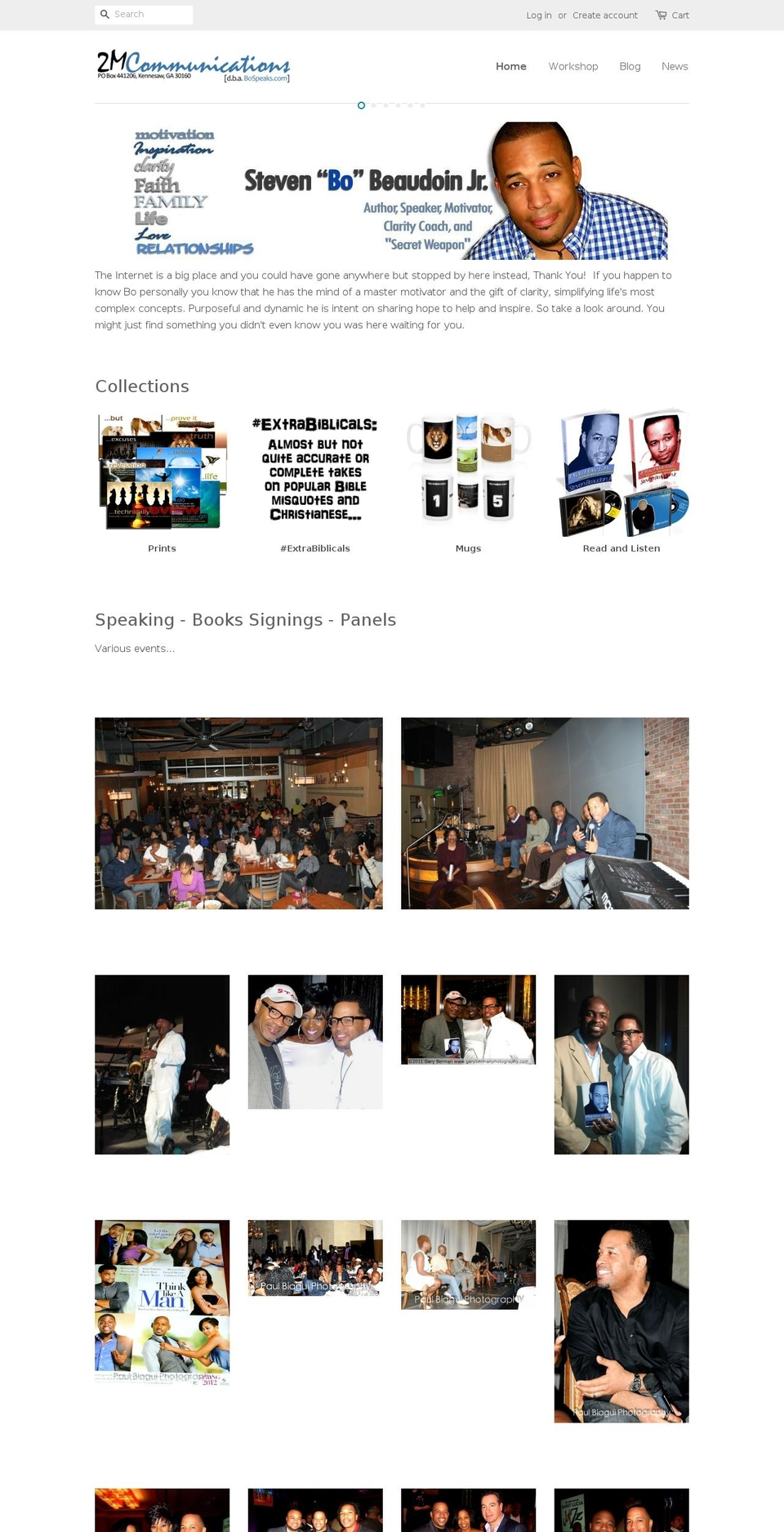 bobeaudoin.com shopify website screenshot