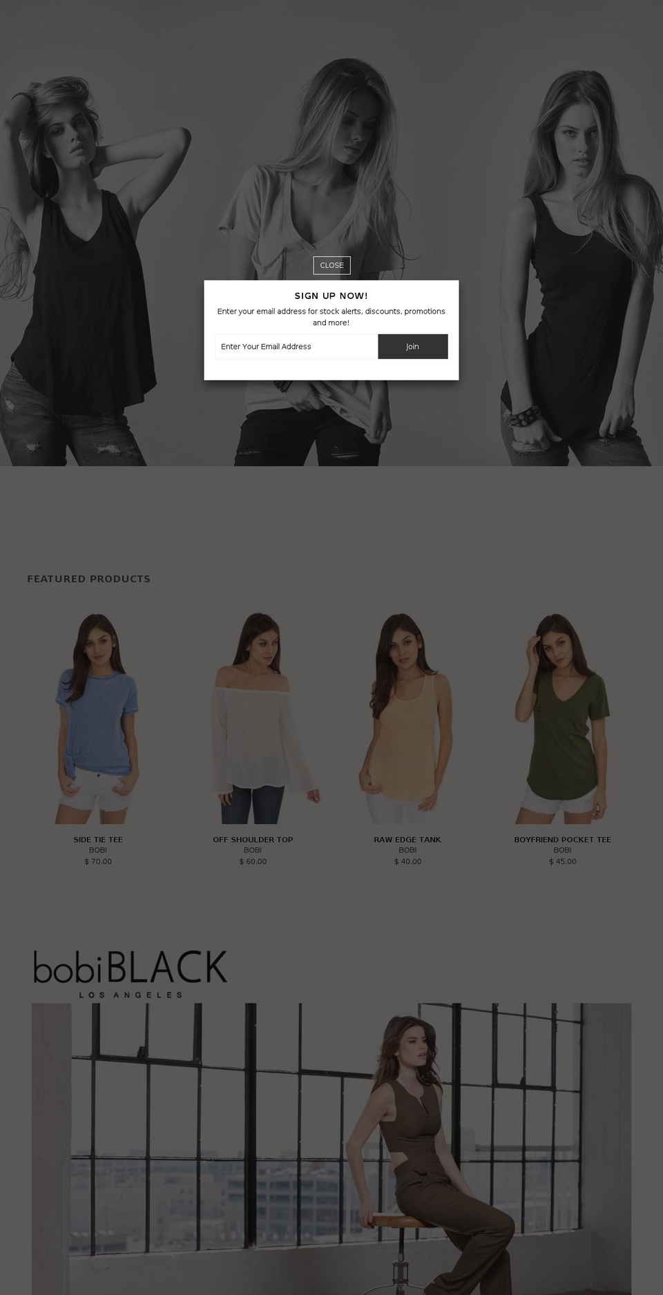 bobistock.us shopify website screenshot