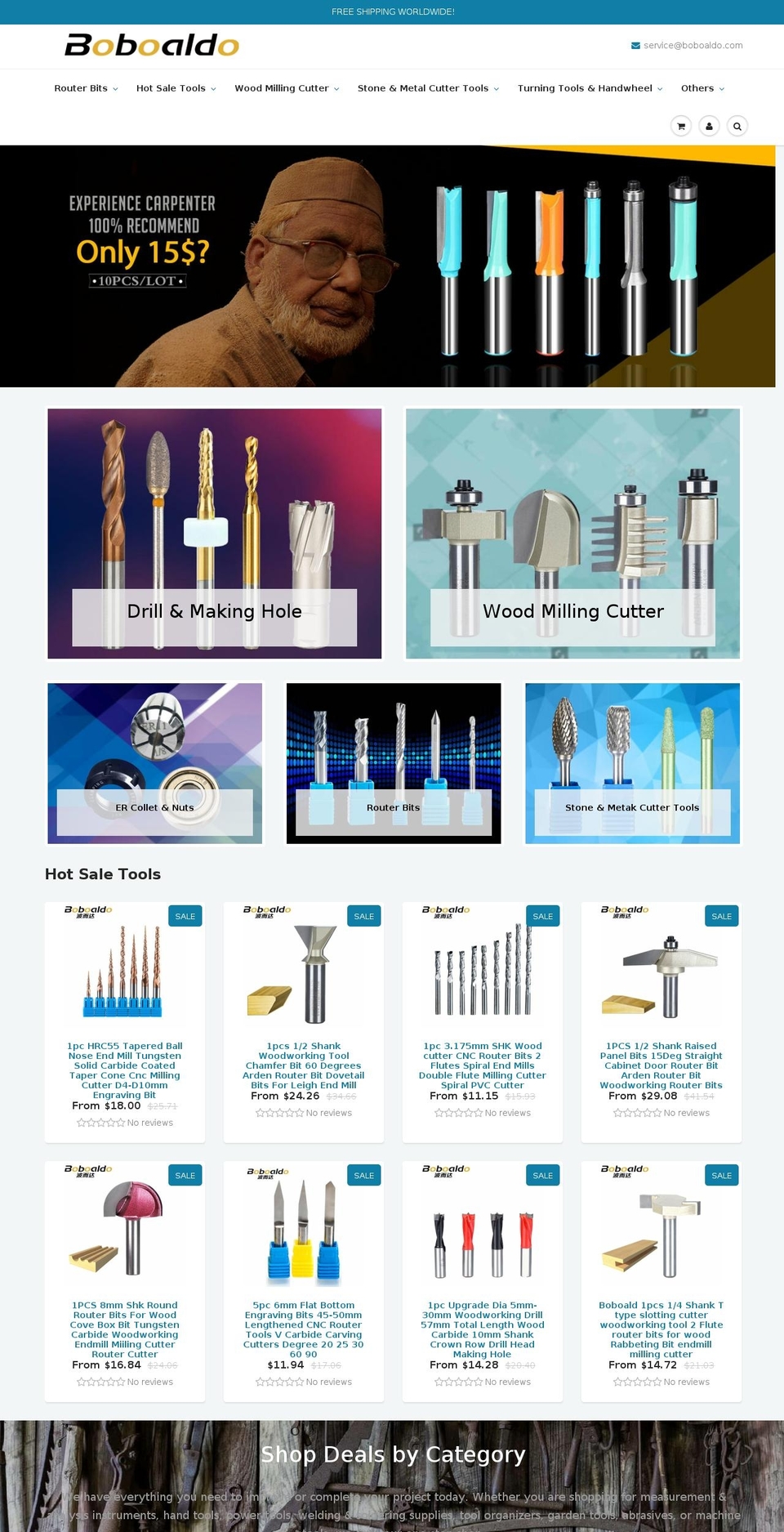 boboaldo.com shopify website screenshot