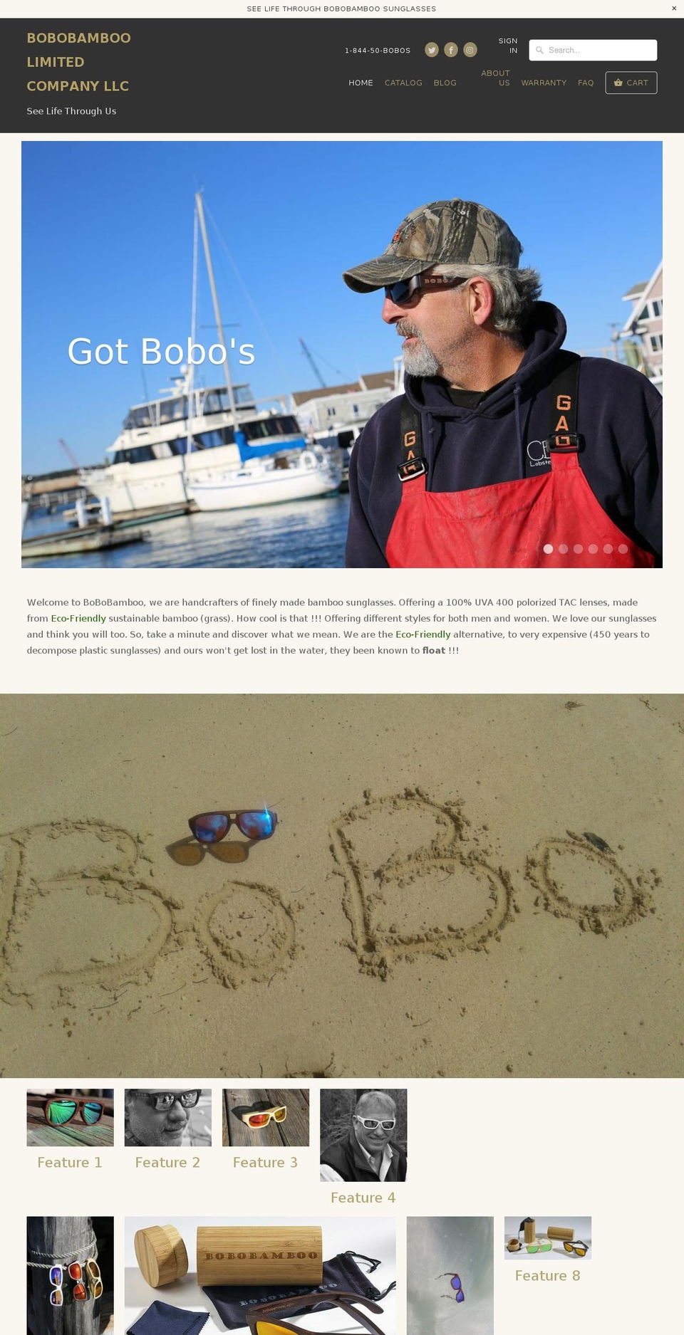 bobobamboo.com — Shopify storefront screenshot
