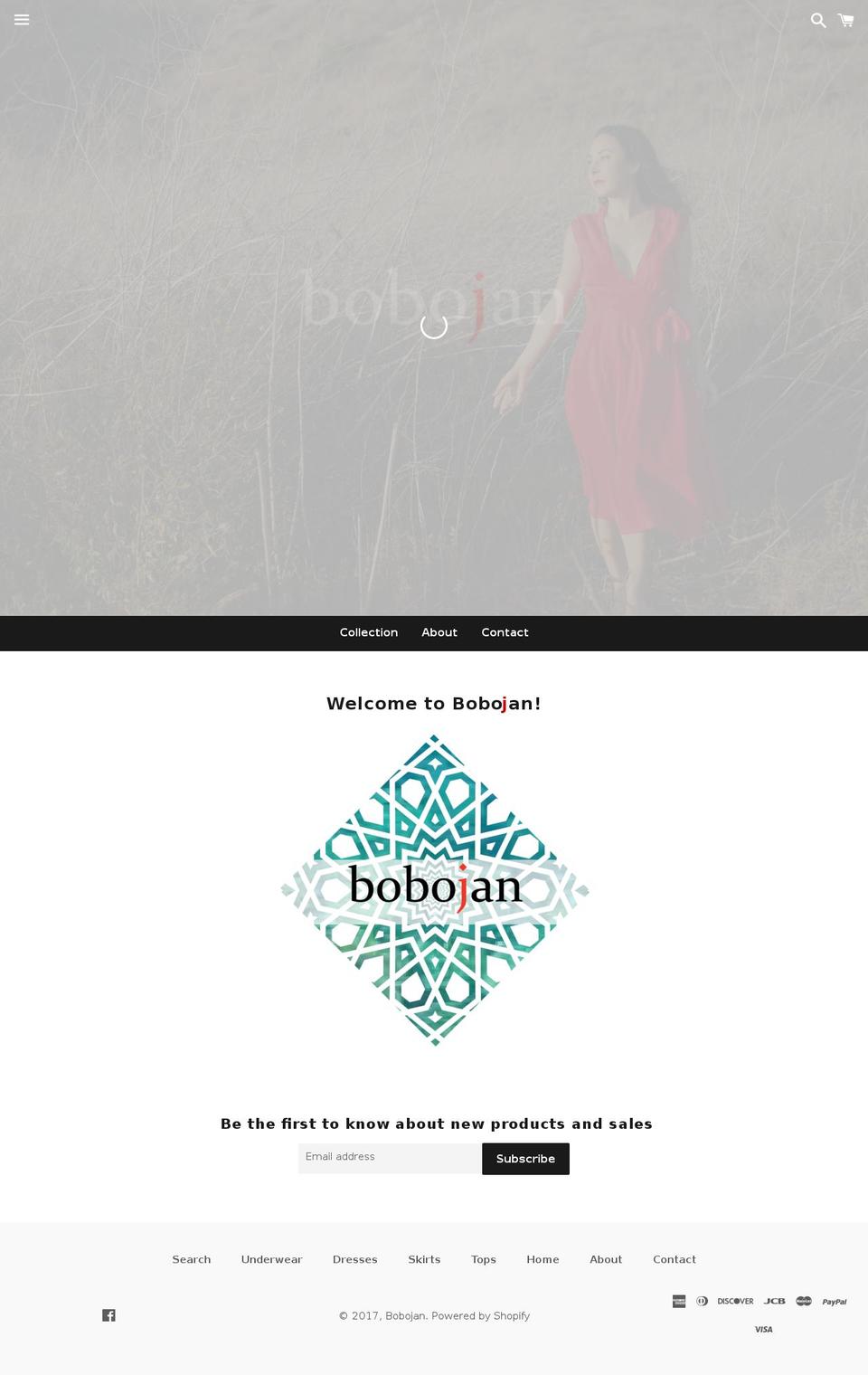 bobojan.com shopify website screenshot