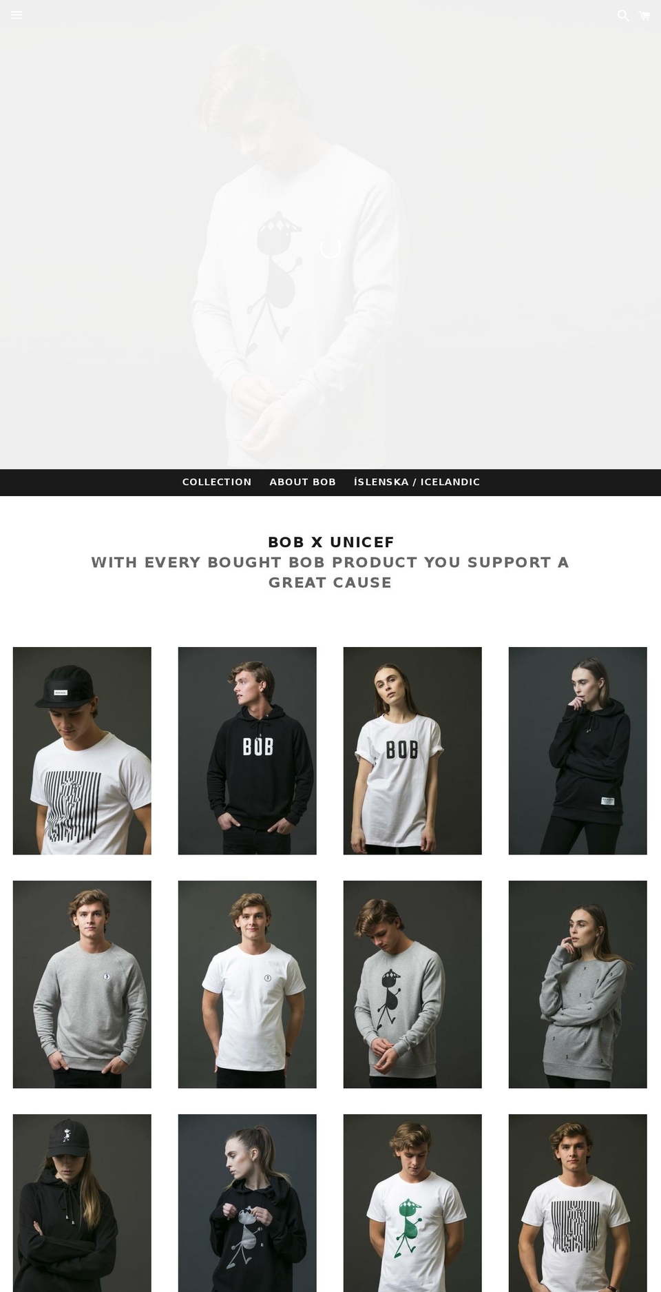 bobreykjavik.com shopify website screenshot