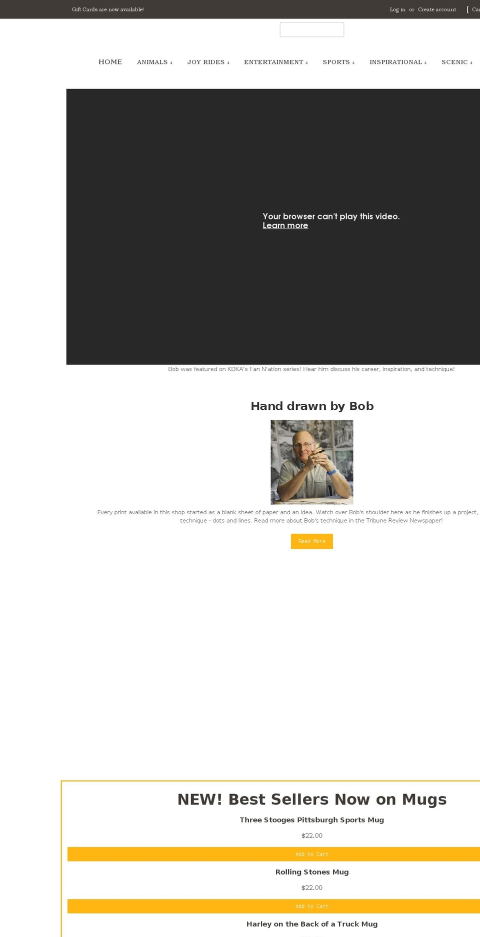 bobweaver.art shopify website screenshot