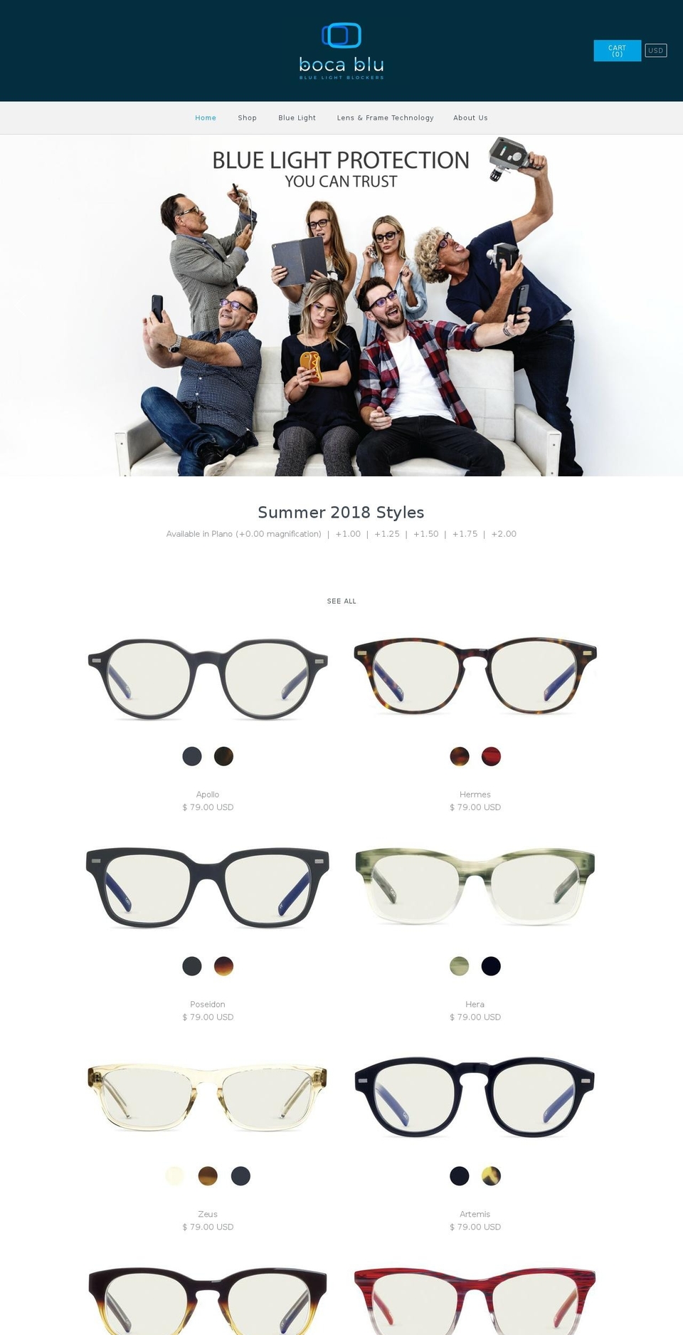 boca-blu.net shopify website screenshot