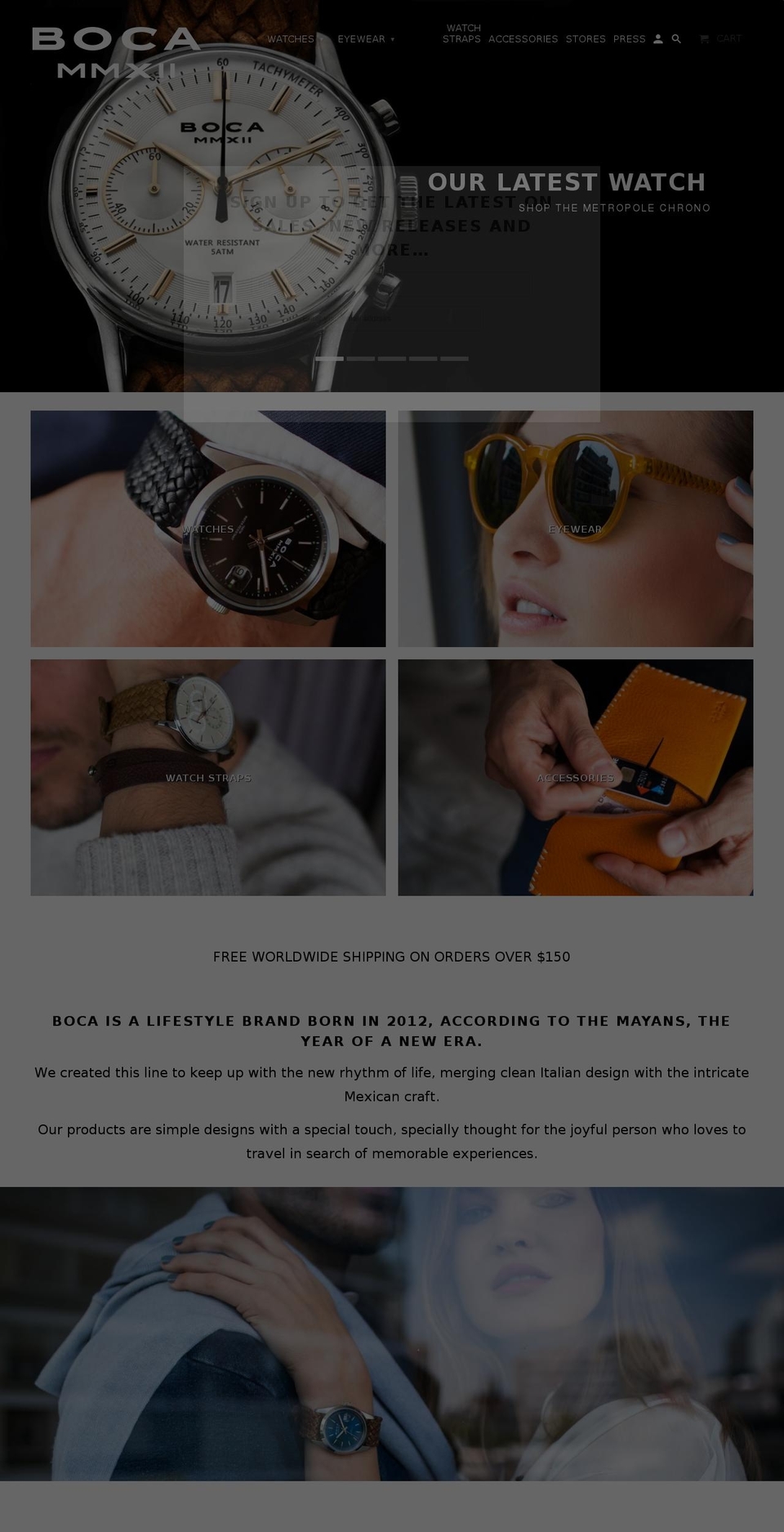 boca-mmxii.com — Shopify storefront screenshot