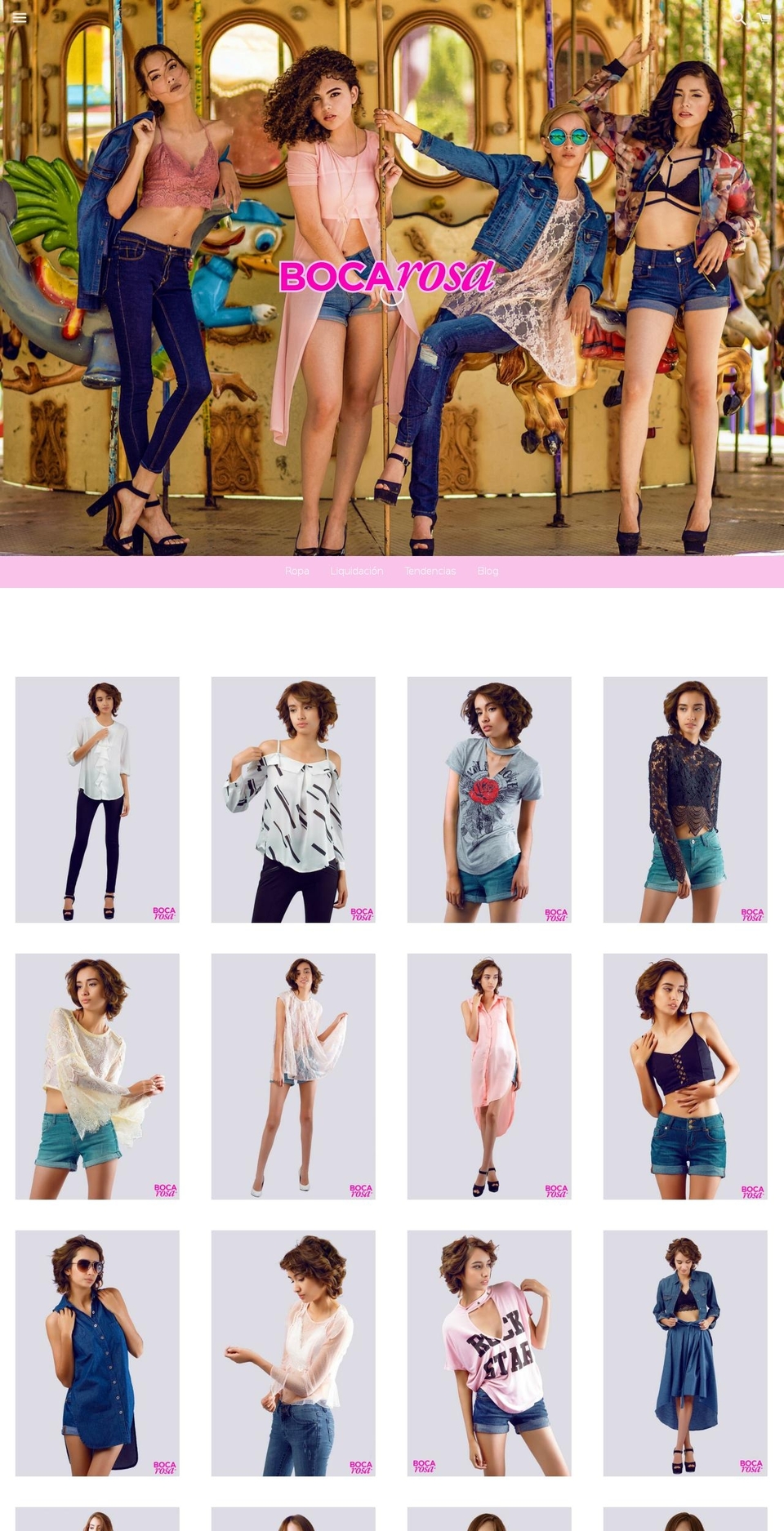 bocarosa.com.mx shopify website screenshot