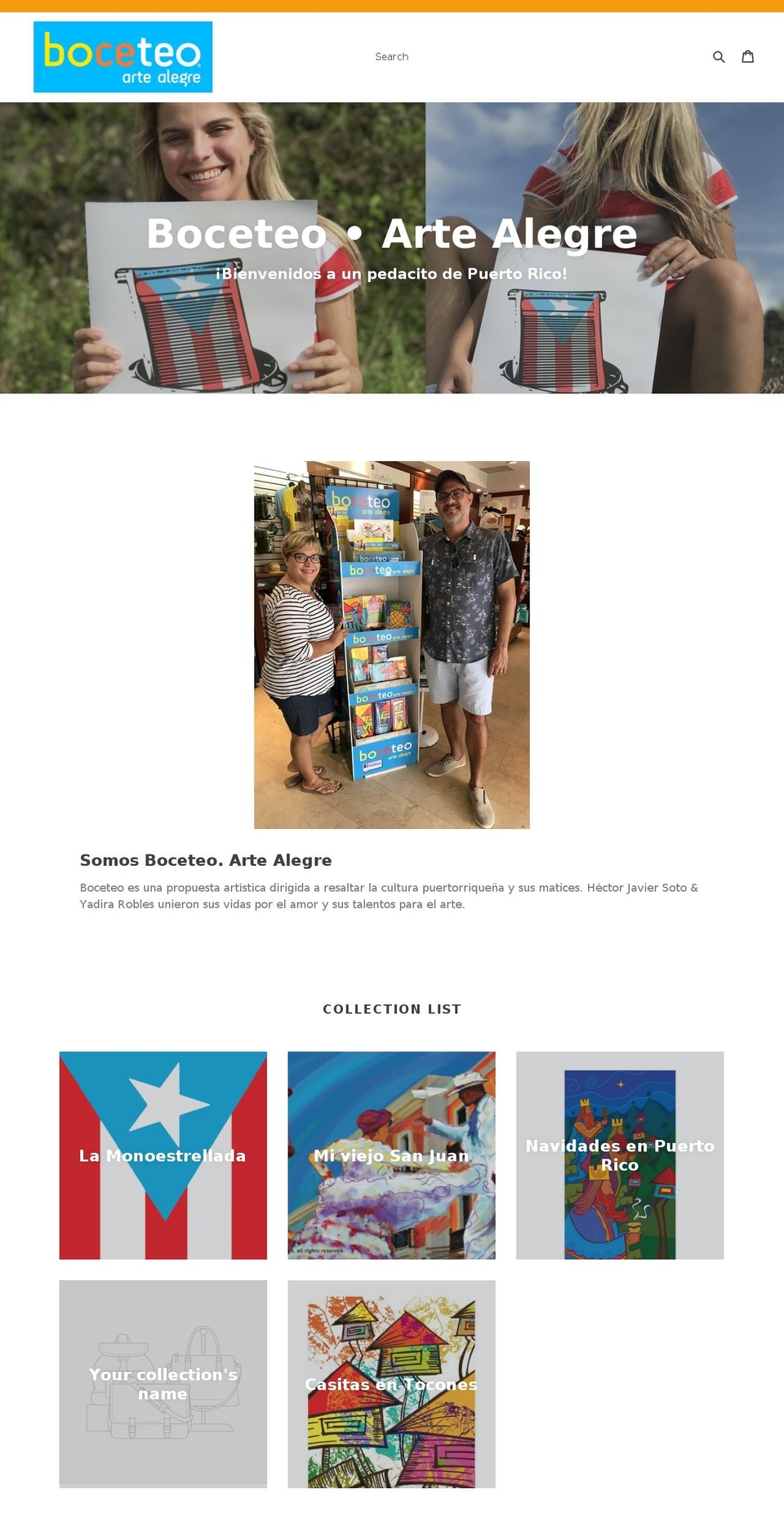 boceteo.com shopify website screenshot