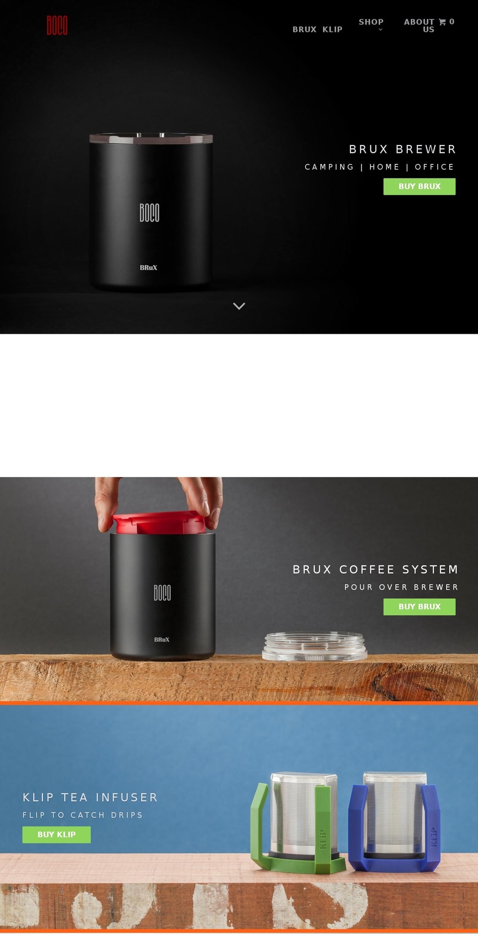 bocoliving.com shopify website screenshot