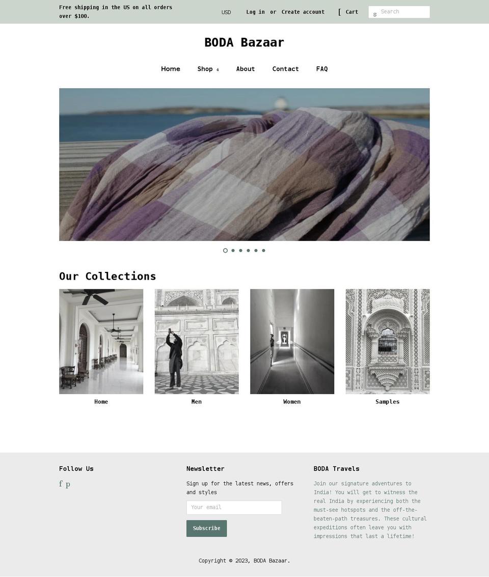 bodabazaar.com shopify website screenshot