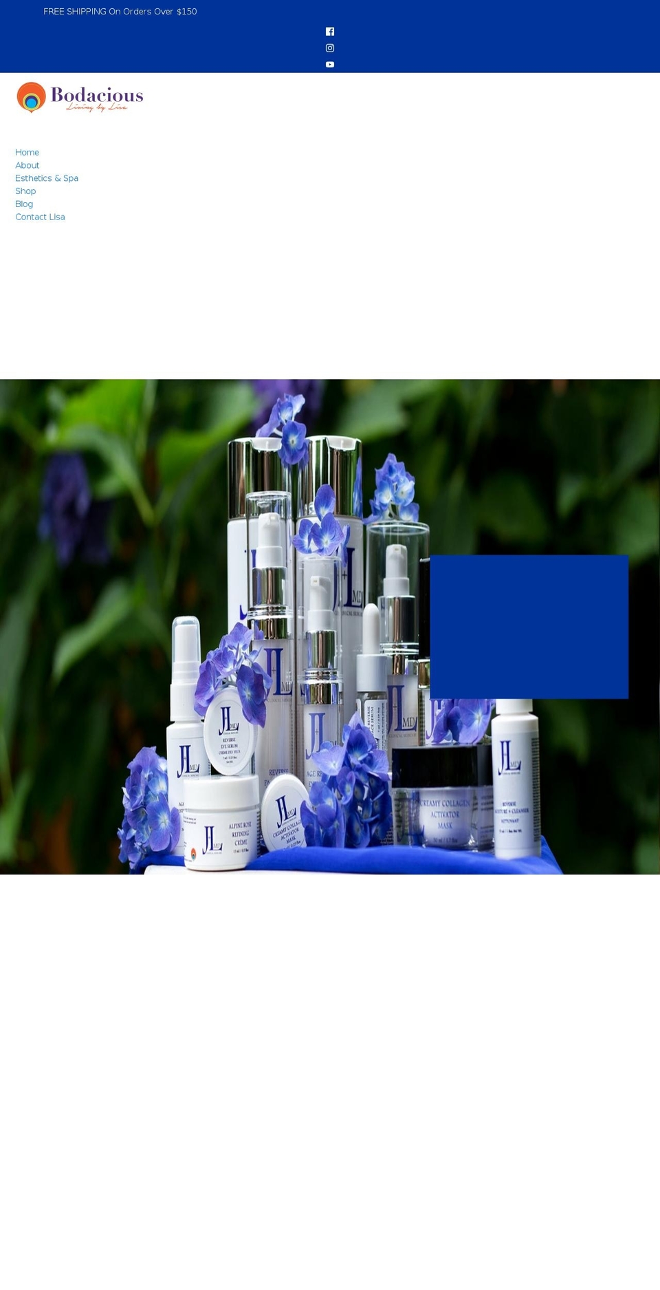 bodaciousbylisa.com shopify website screenshot