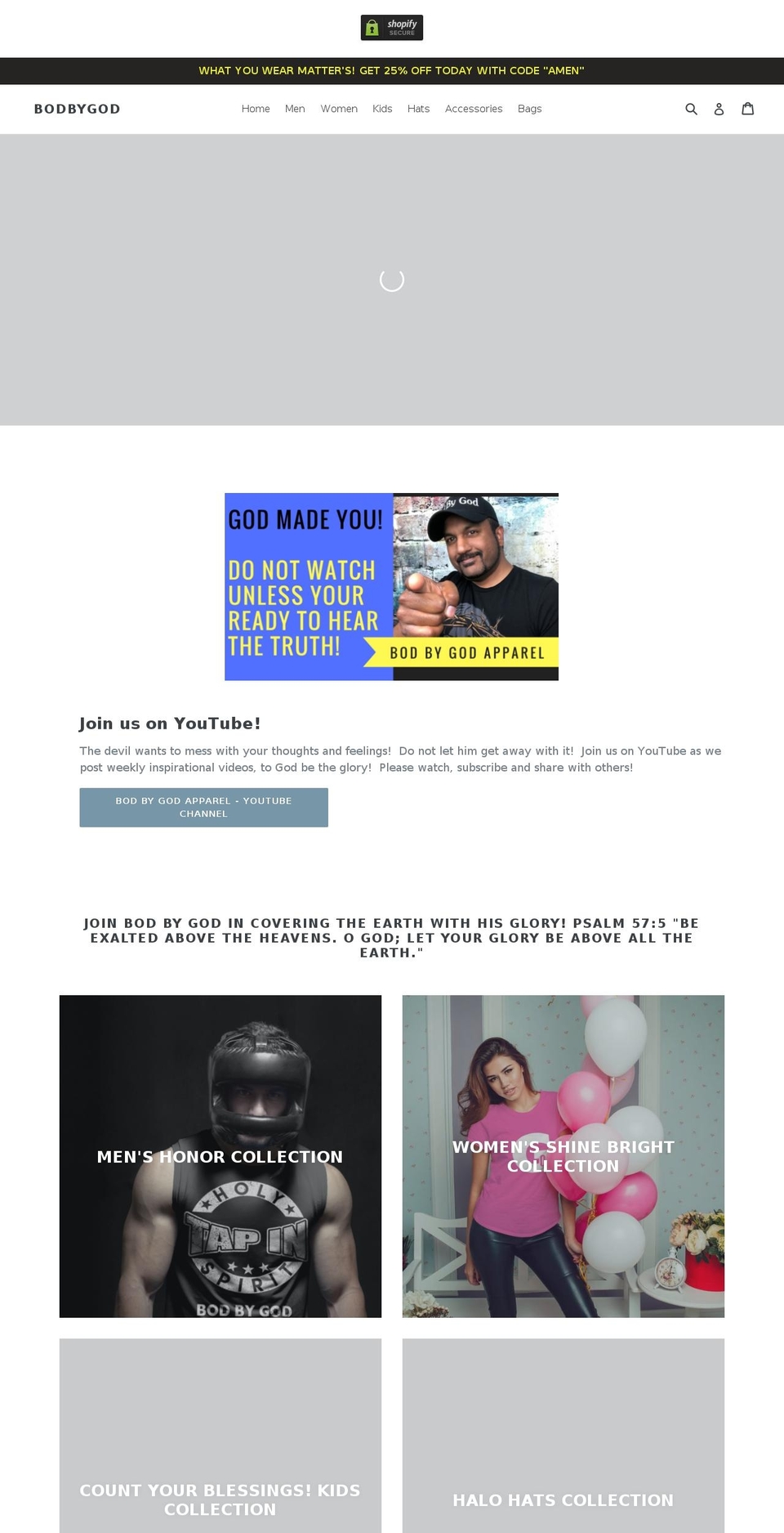 bodbygod.net shopify website screenshot