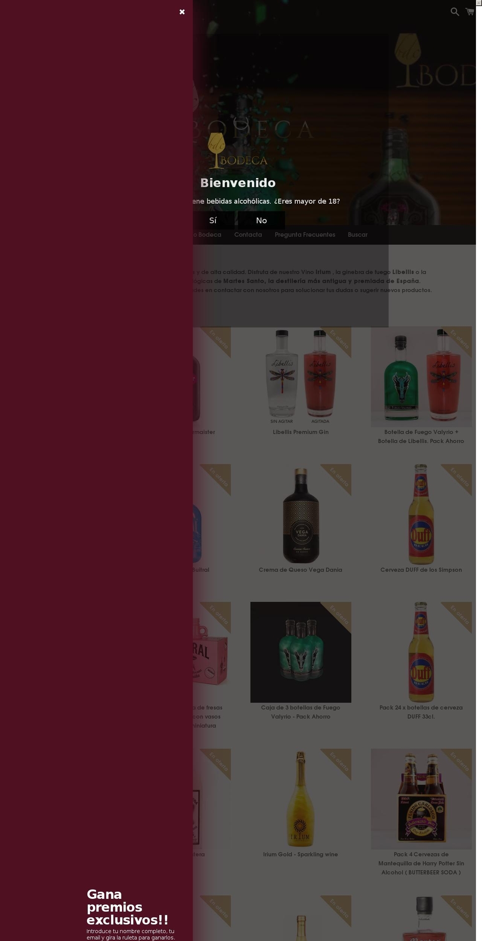 bodeca.es shopify website screenshot