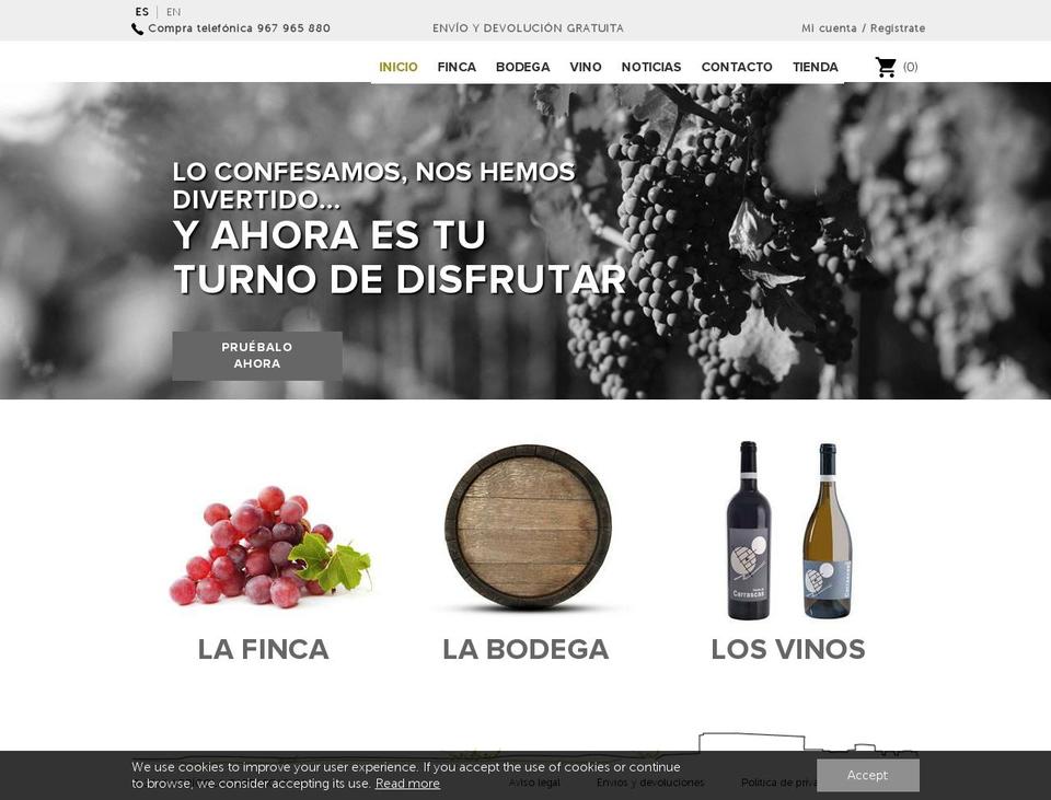bodegacarrascas.com — Shopify storefront screenshot
