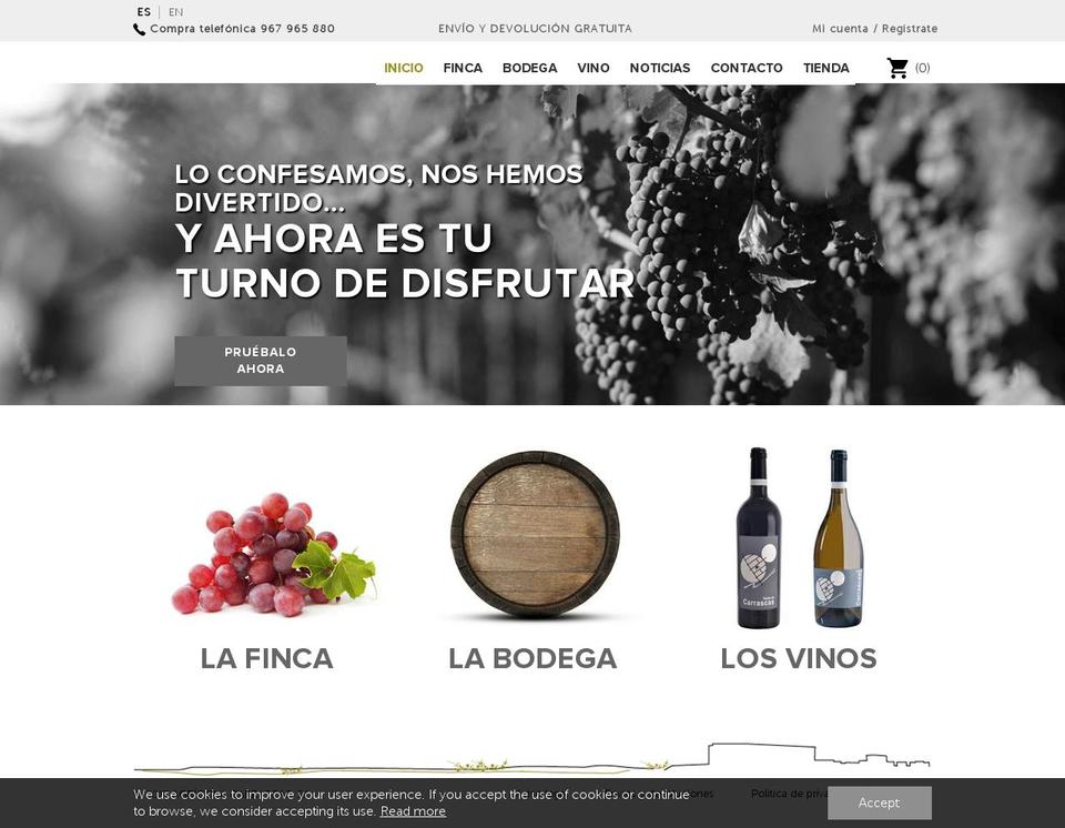 bodegacarrascas.es shopify website screenshot