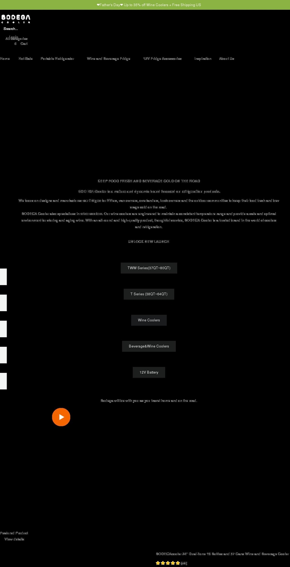 bodegacooler.com shopify website screenshot