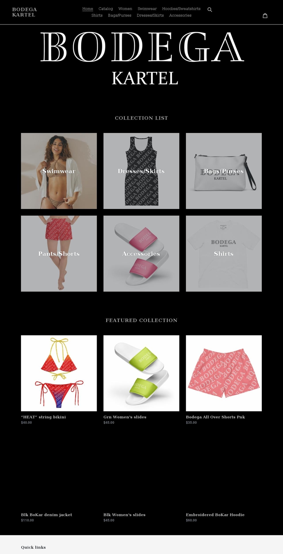 bodegakartel.com shopify website screenshot