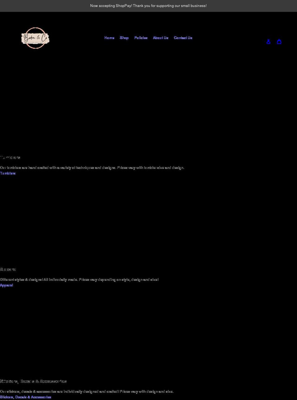 bodenandco.com shopify website screenshot