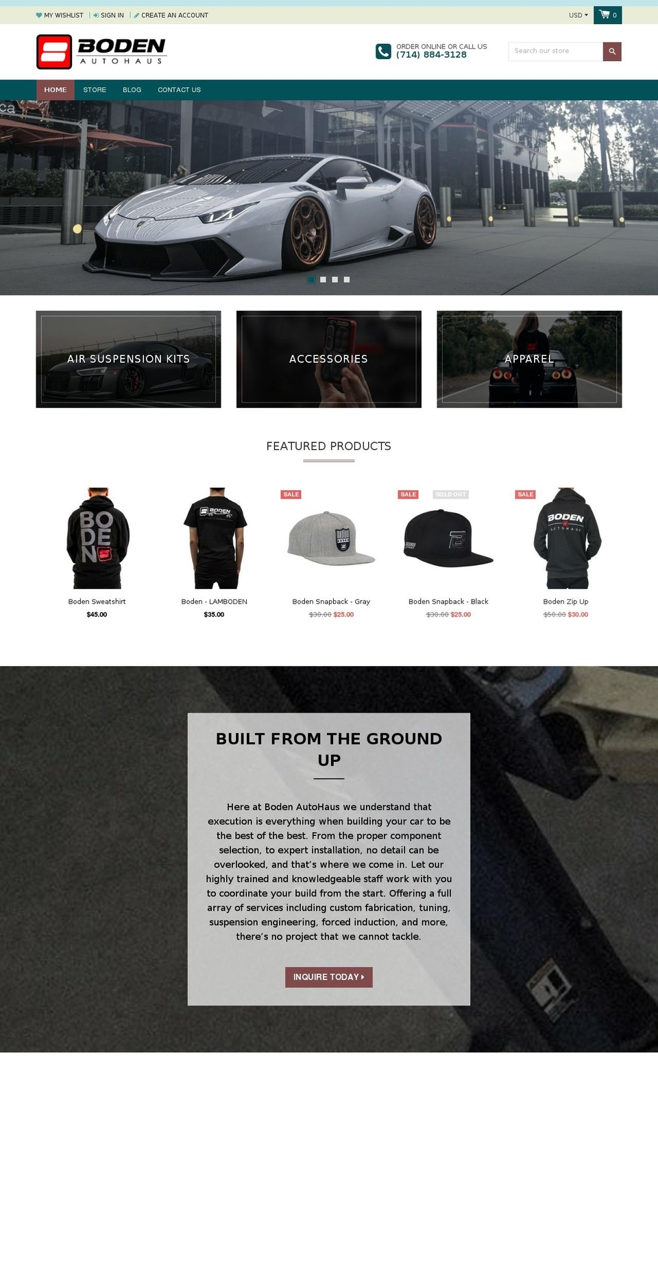 nexgeek Shopify theme site example bodenauto.com