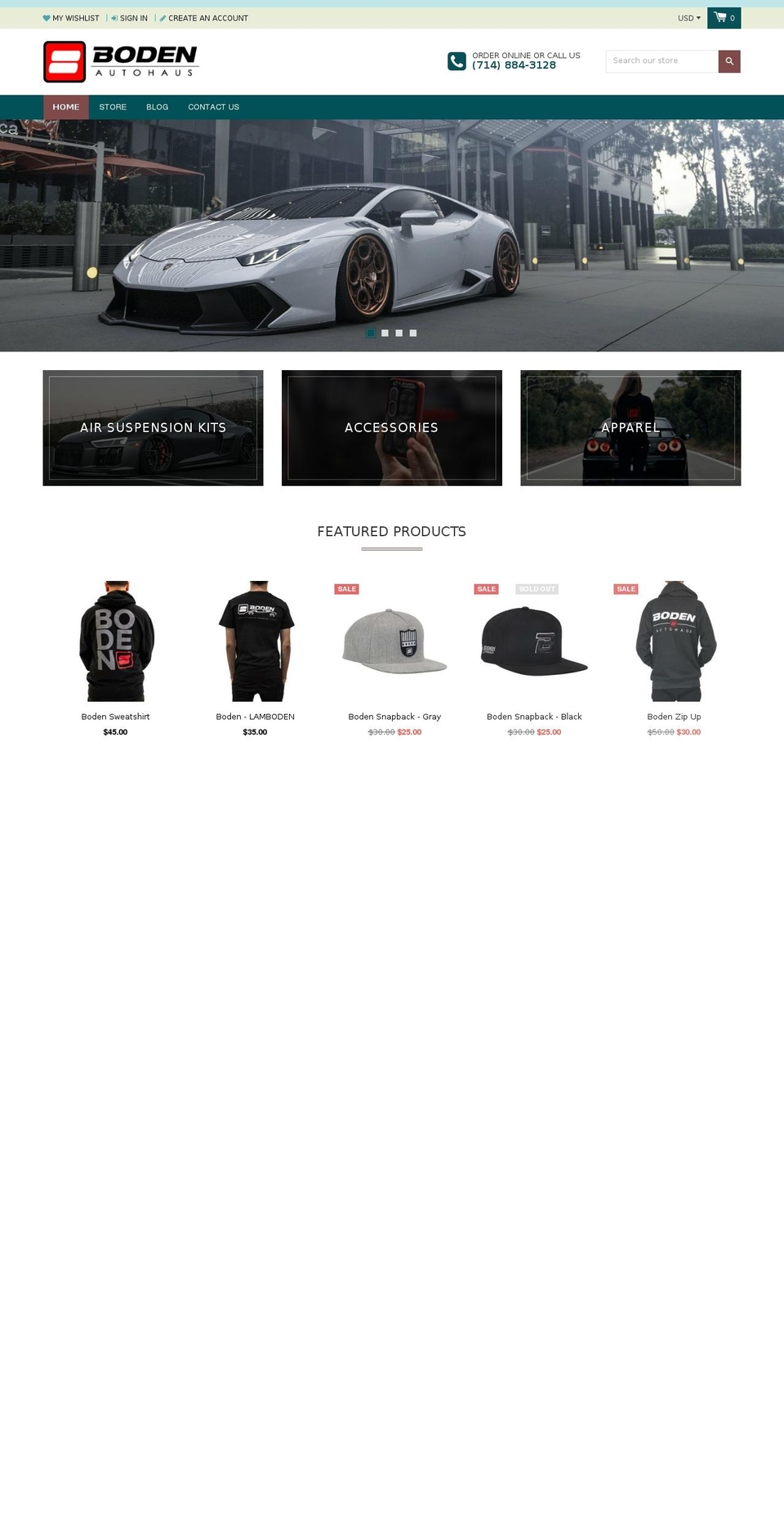 nexgeek Shopify theme site example bodenautohaus.com