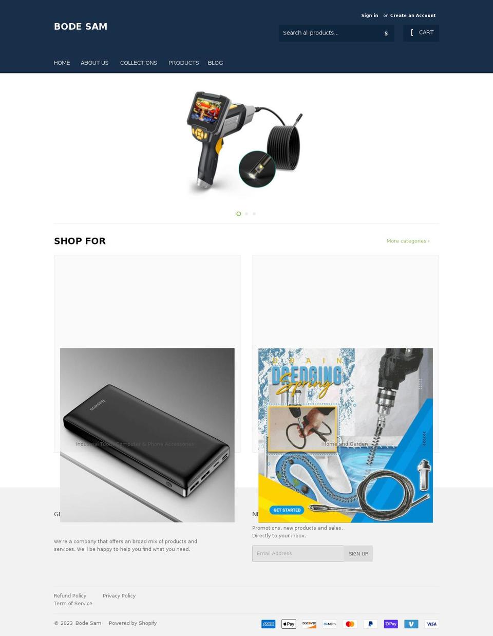 bodesam.com shopify website screenshot