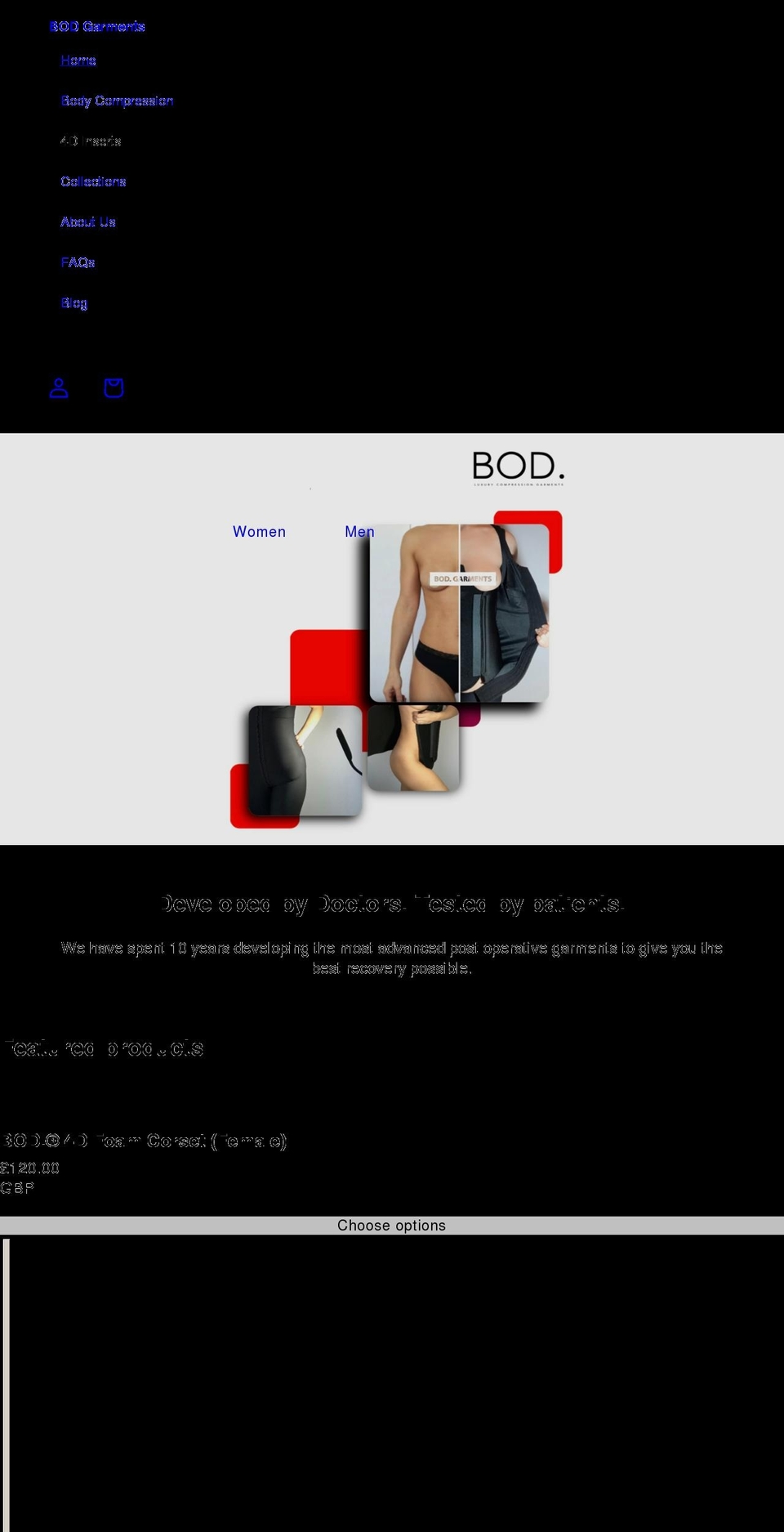 bodgarments.com — Shopify storefront screenshot