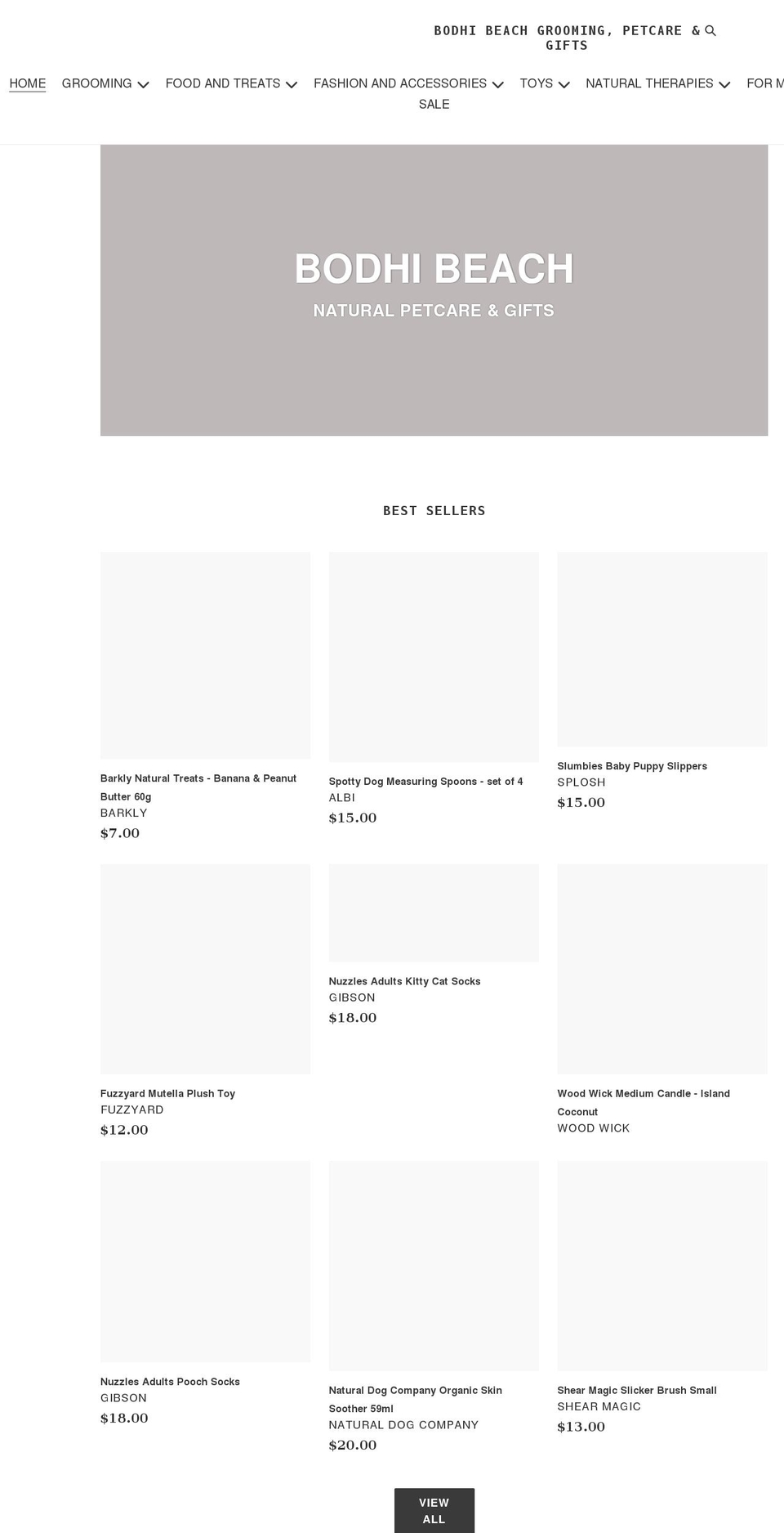 bodhibeach.com shopify website screenshot