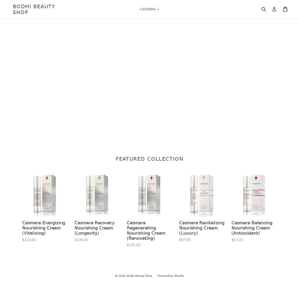 bodhibeautyshop.com — Shopify storefront screenshot