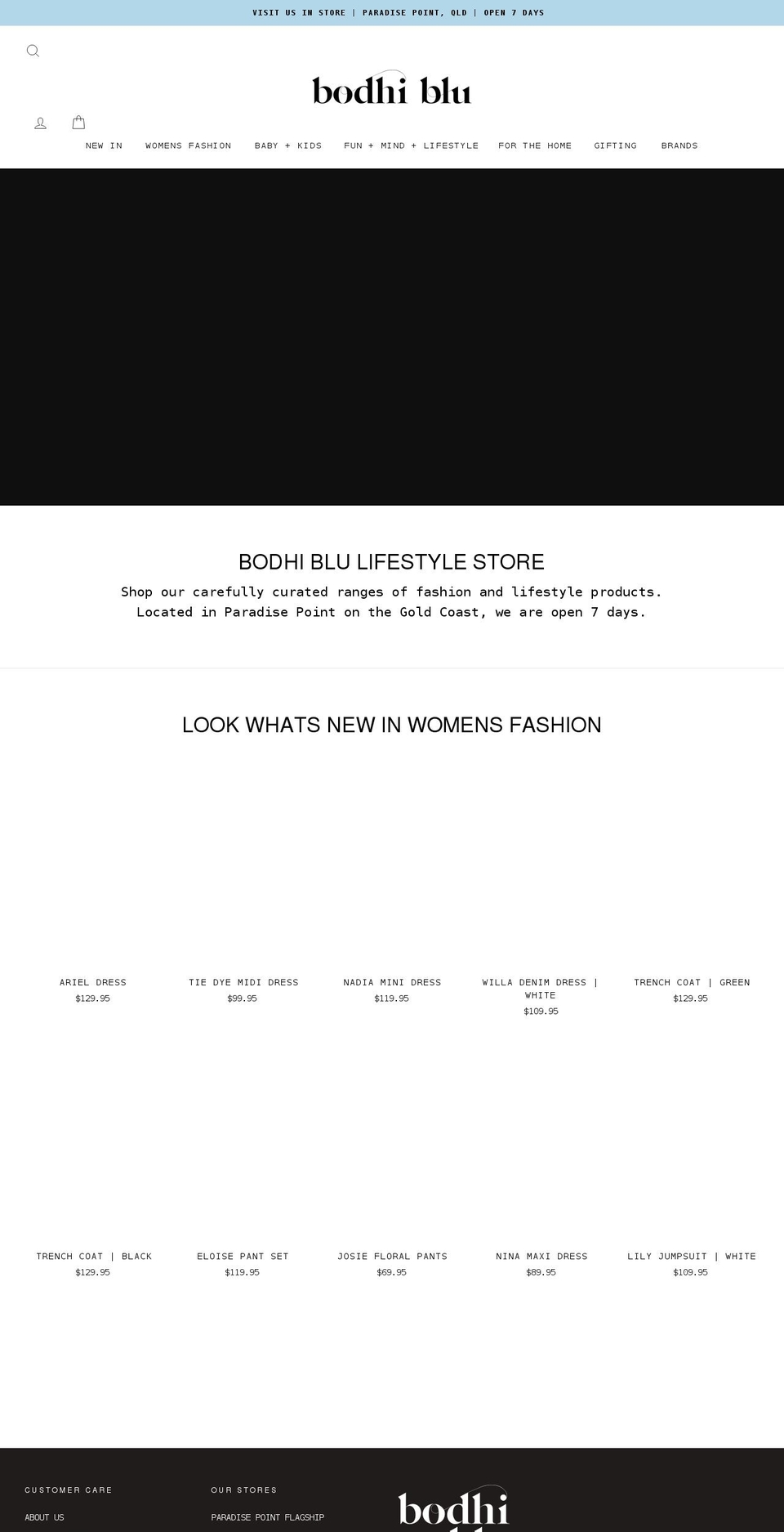 bodhiblu.com shopify website screenshot