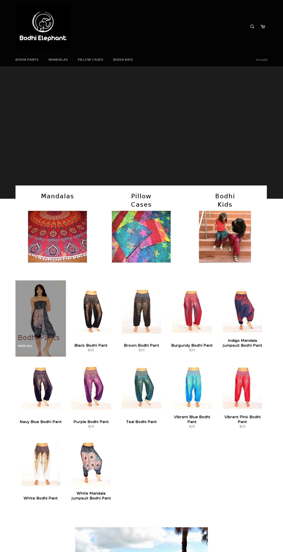 bodhielephant.com — Shopify storefront screenshot