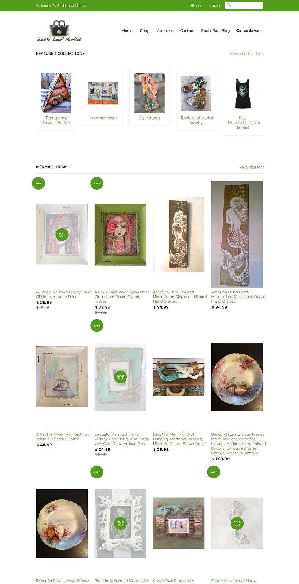 bodhileafmarket.com shopify website screenshot