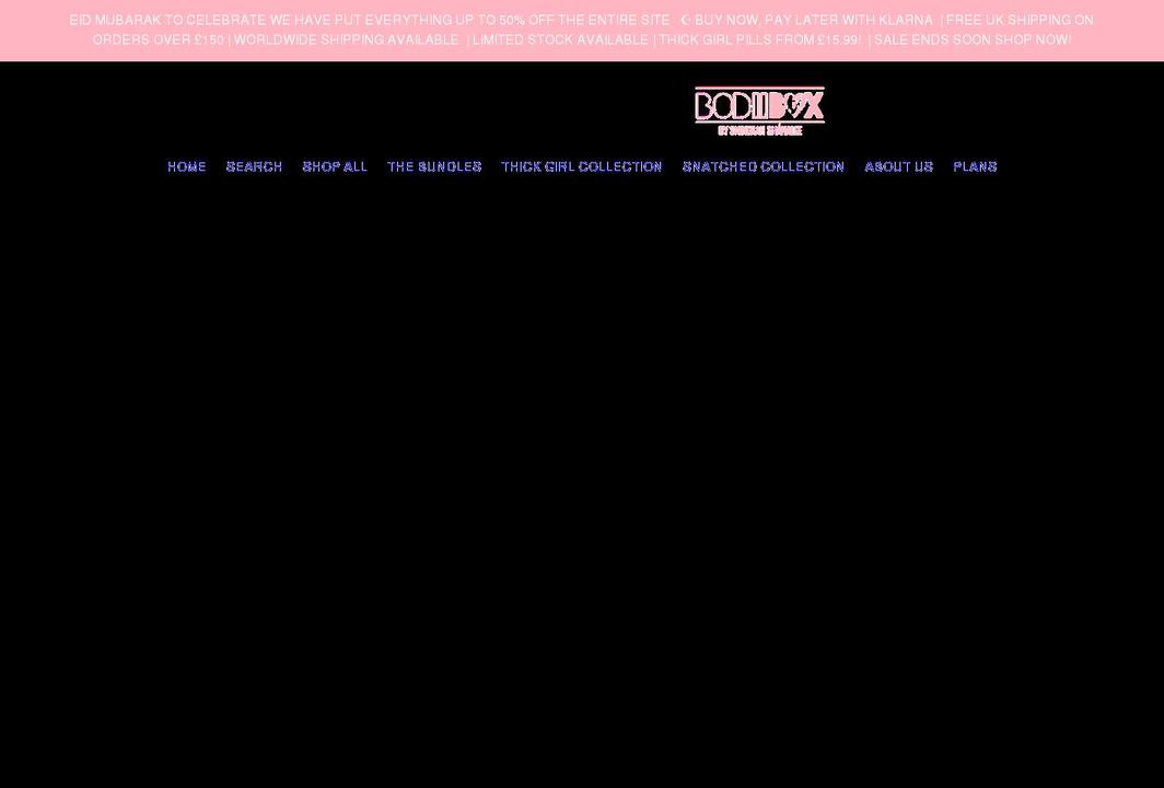 bodiibox.co.uk shopify website screenshot