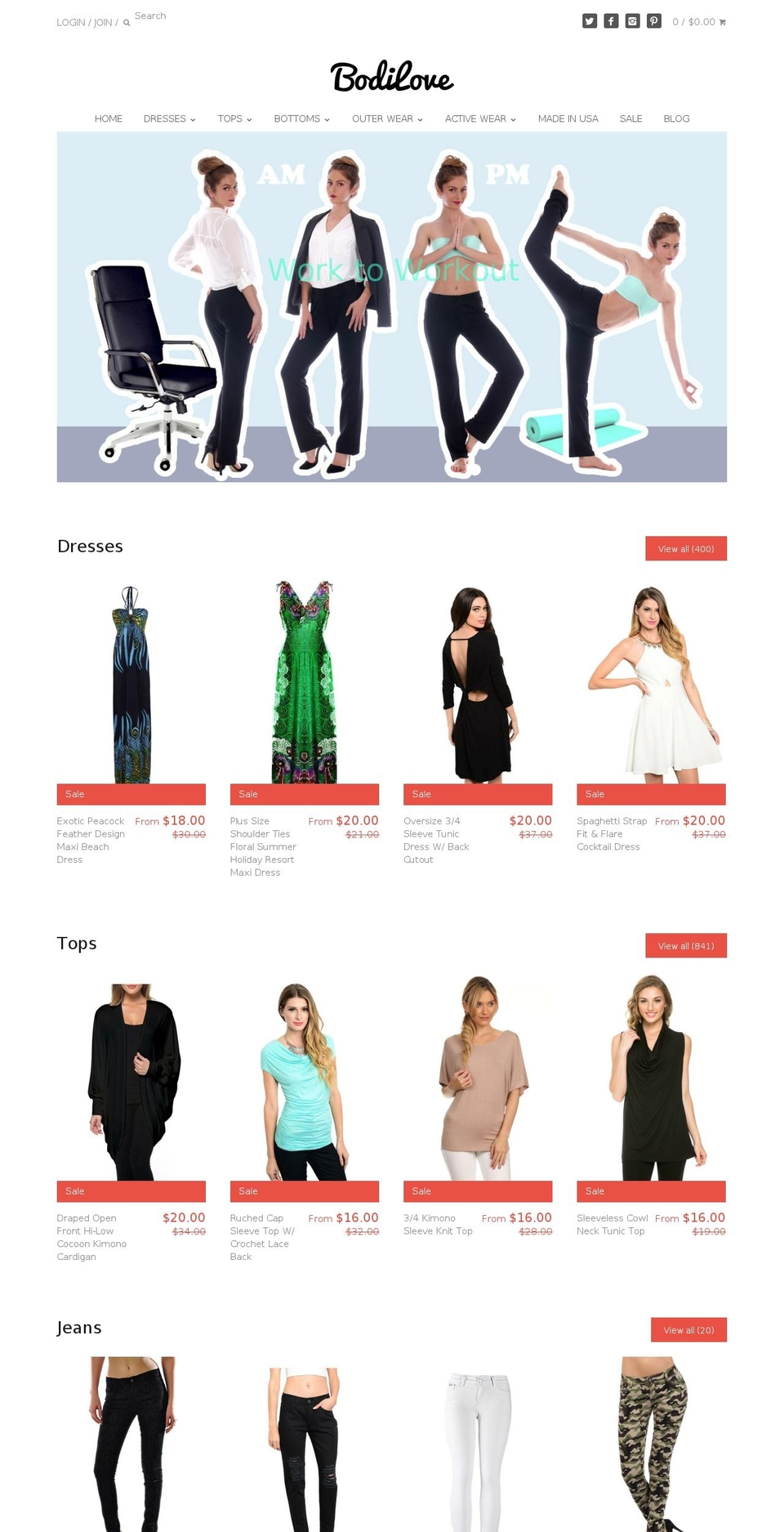 bodilove.com shopify website screenshot