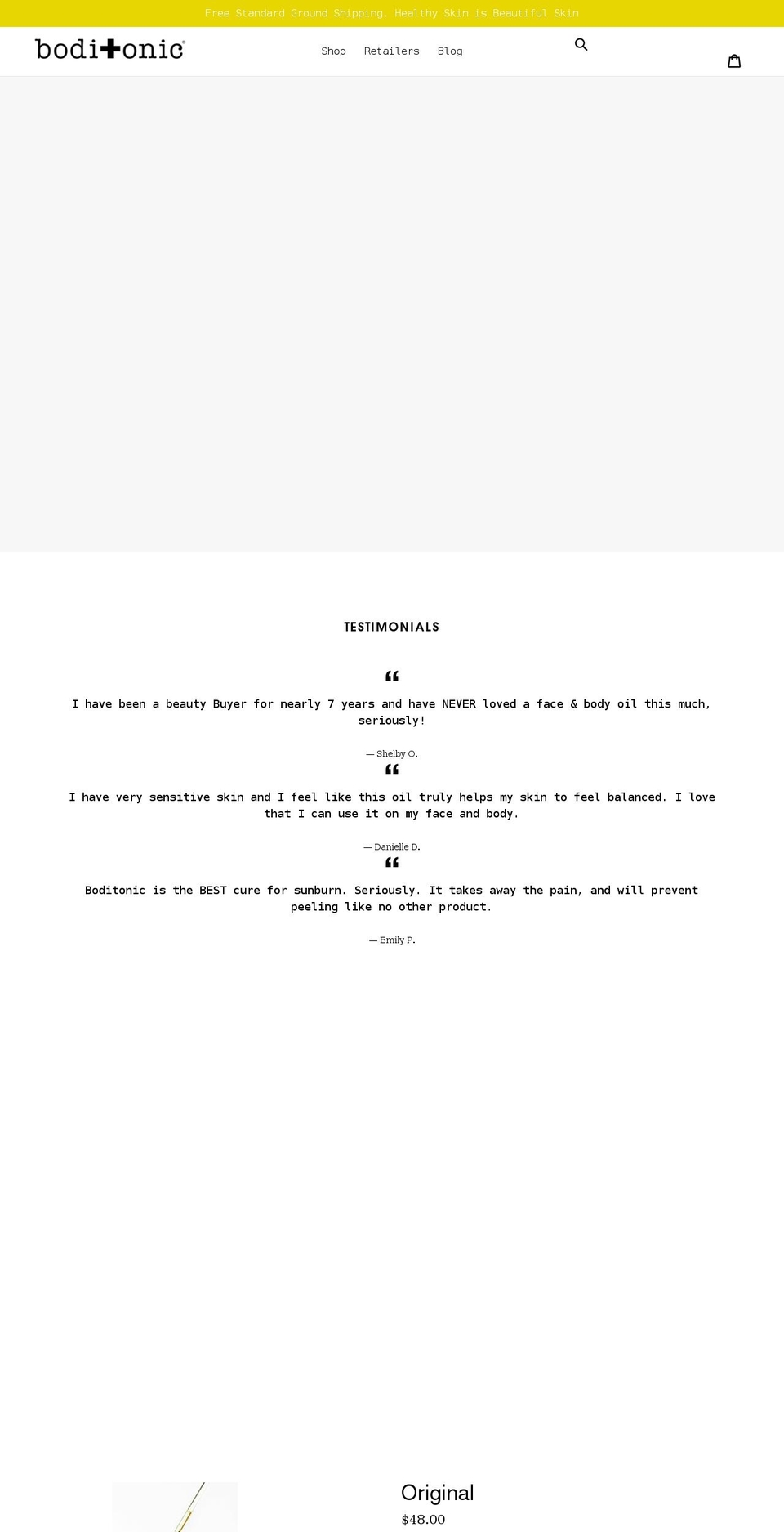 boditonic.com shopify website screenshot