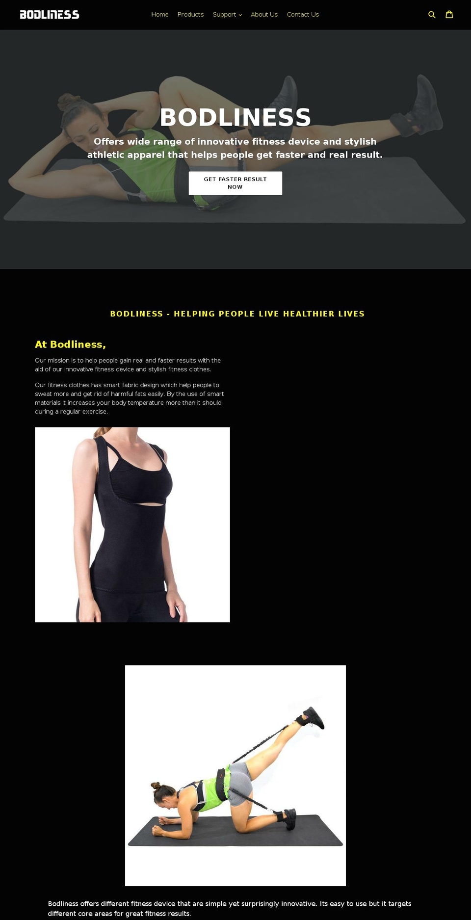 bodliness.com — Shopify storefront screenshot