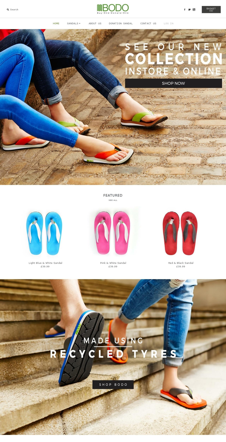 bodofootwear.com shopify website screenshot