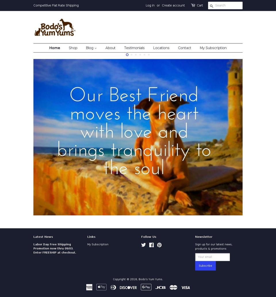 bodotrews.com — Shopify storefront screenshot