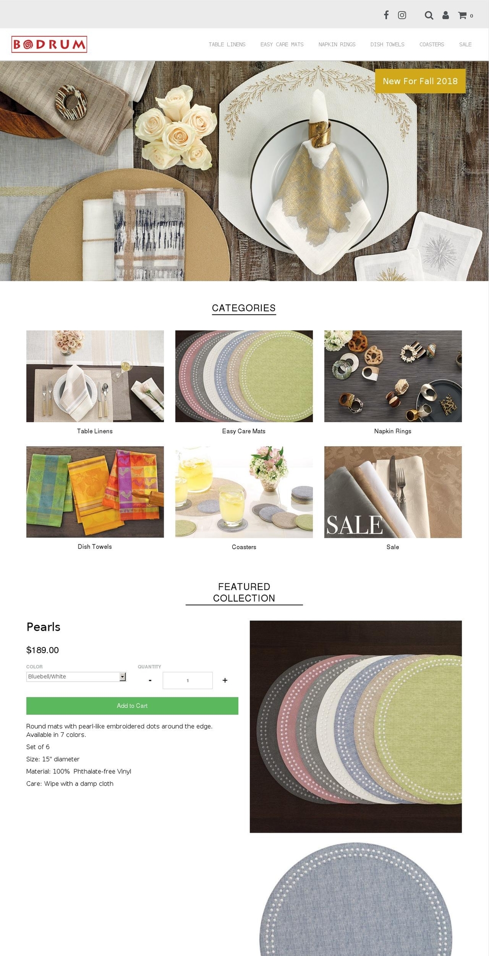 bodrumlinens.com shopify website screenshot