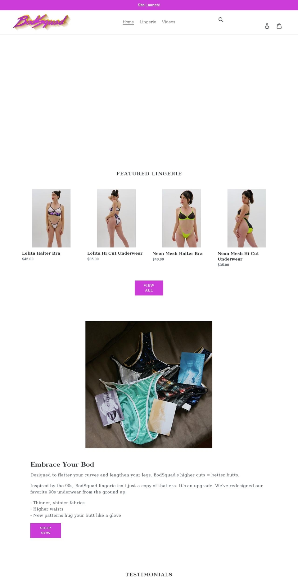 bodsquad.store shopify website screenshot