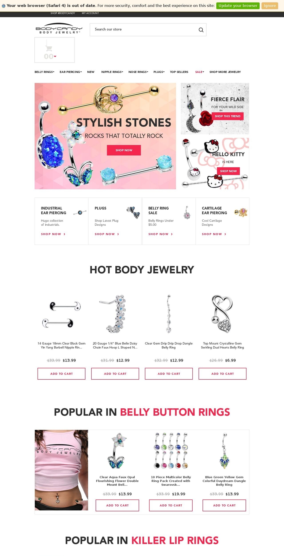 body-candy.com shopify website screenshot