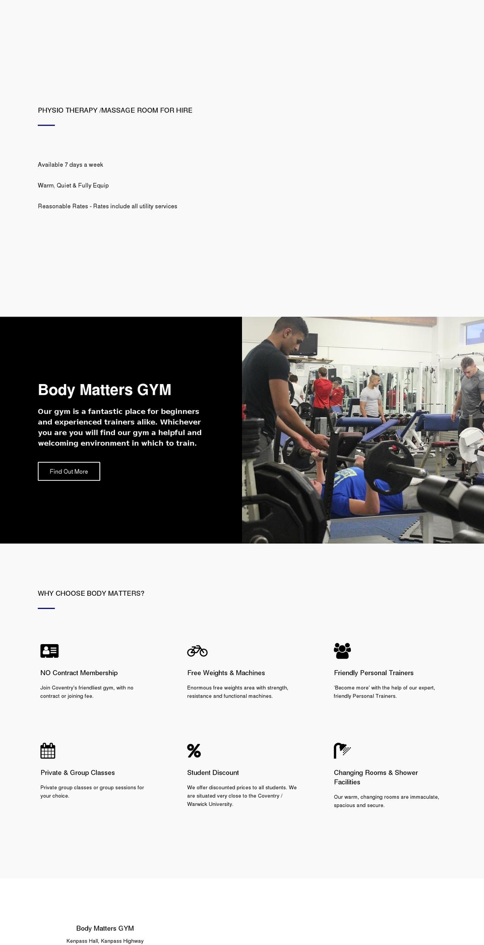 body-matters.co.uk shopify website screenshot