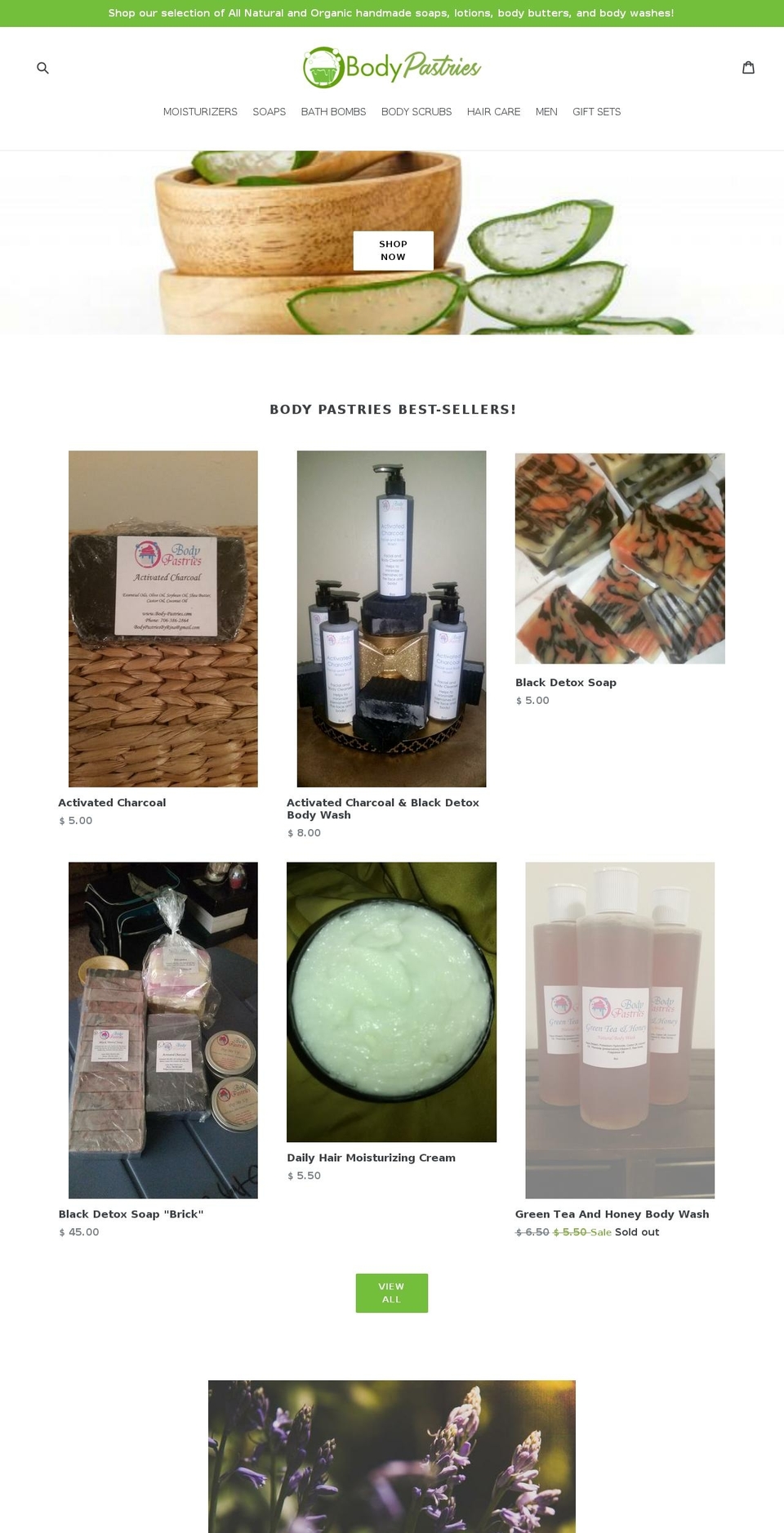body-pastries.com — Shopify storefront screenshot