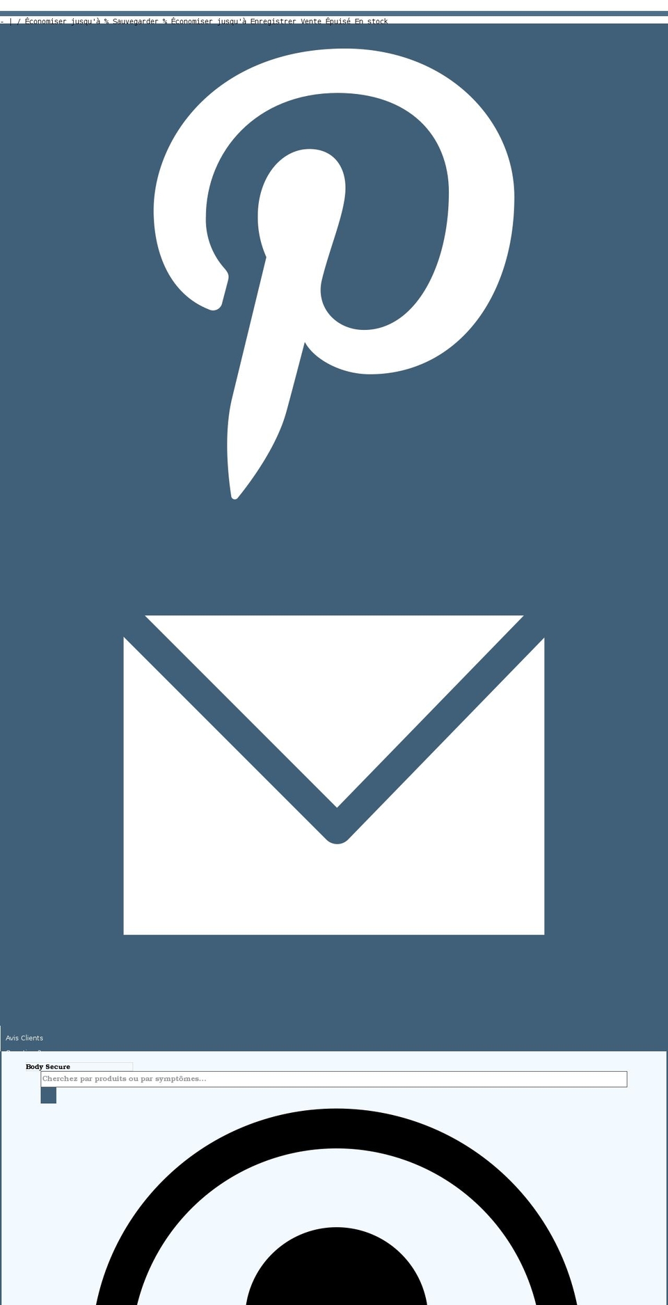 body-secure.fr shopify website screenshot