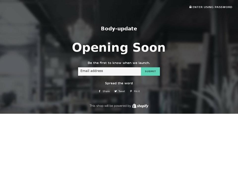 body-update.com — Shopify storefront screenshot