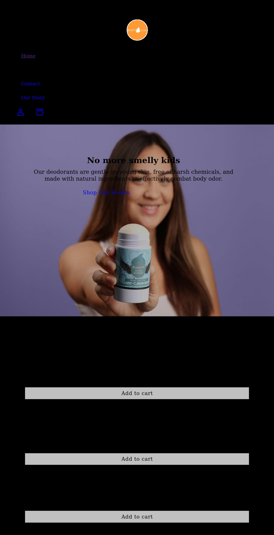 body206.com shopify website screenshot