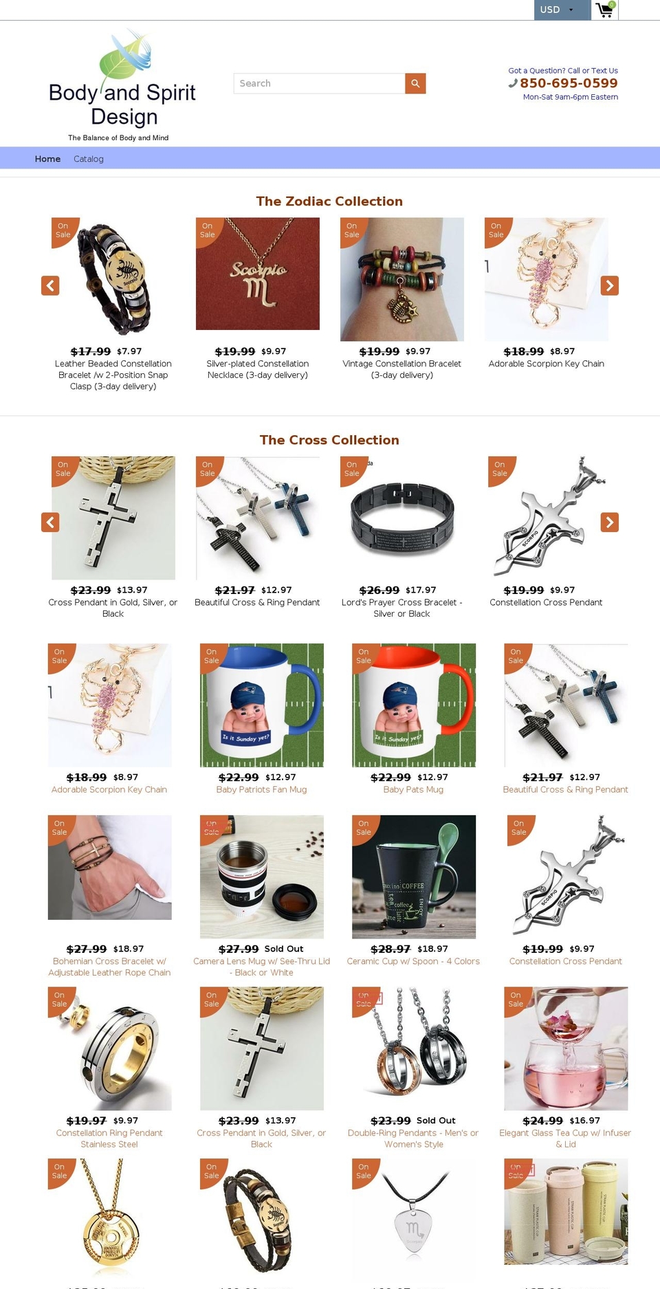 bodyandspiritdesign.com shopify website screenshot