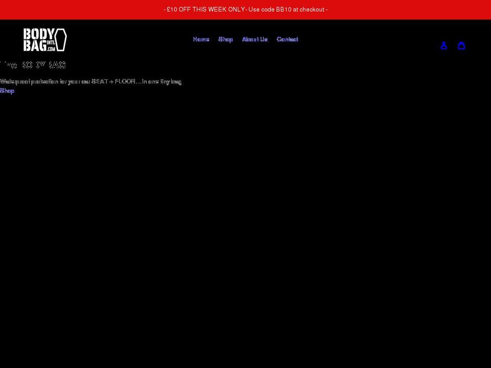 bodybaginternational.com shopify website screenshot