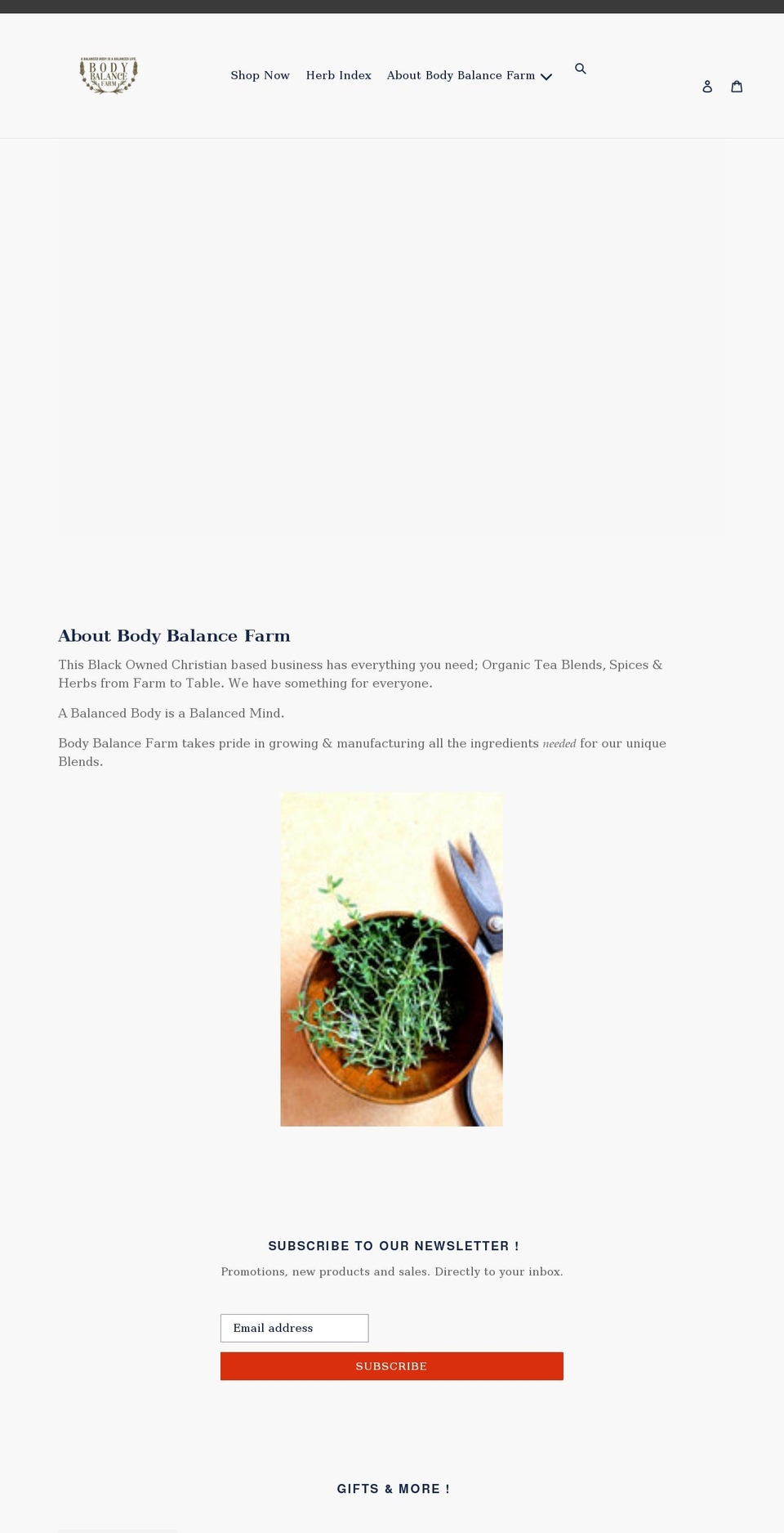 bodybalancefarm.com shopify website screenshot