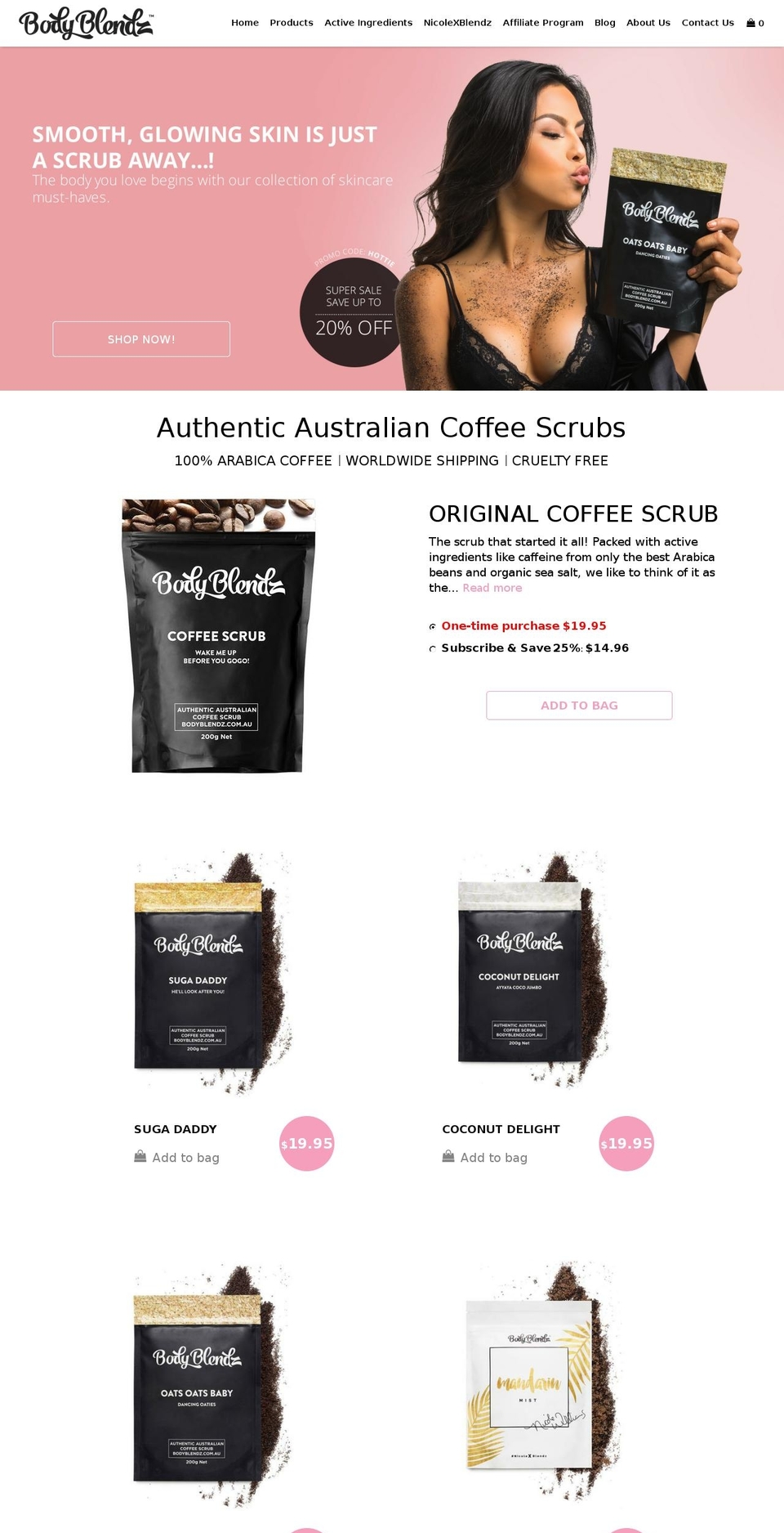 bodyblendz.com shopify website screenshot