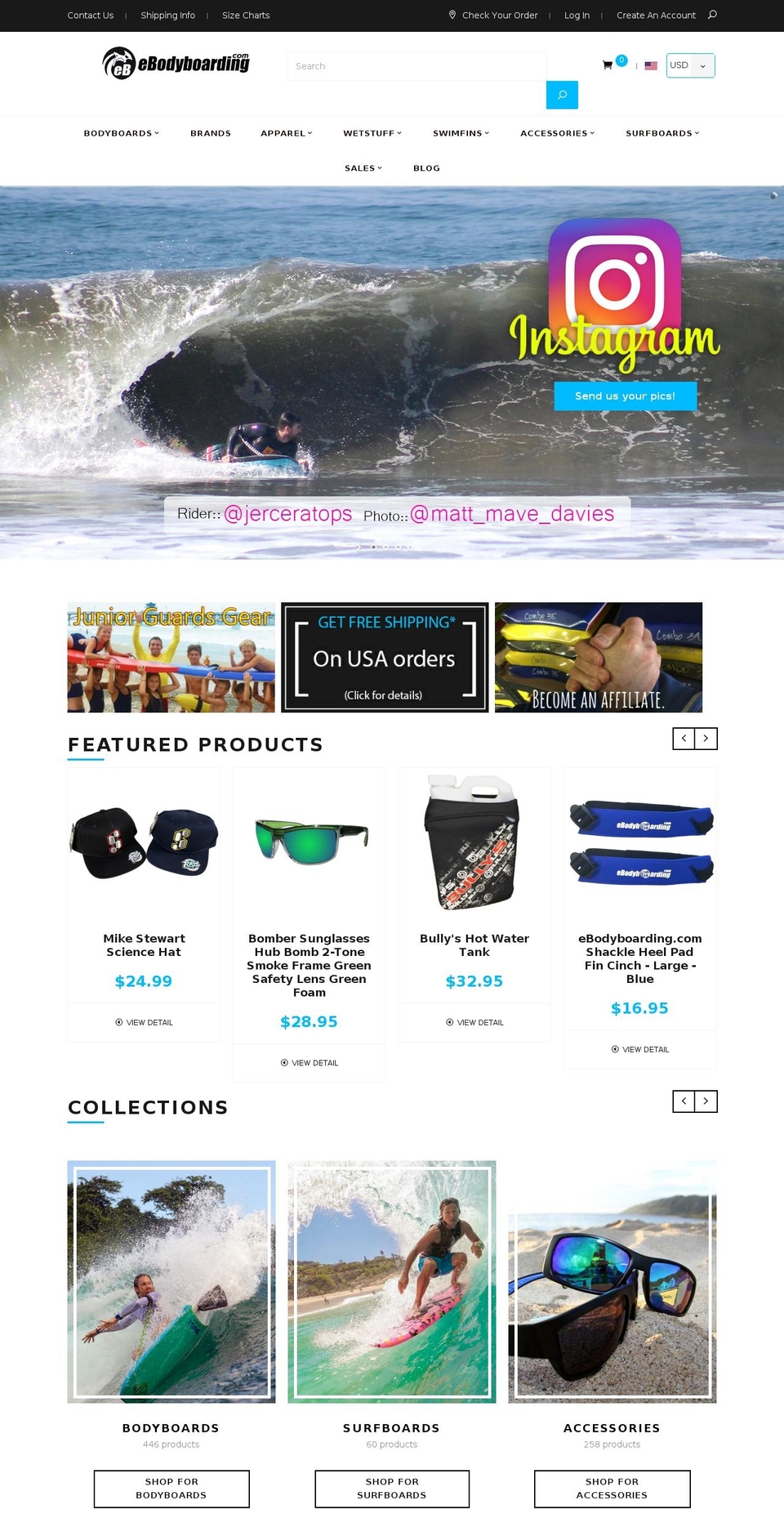 deshop1 Shopify theme site example bodyboardingamerica.com