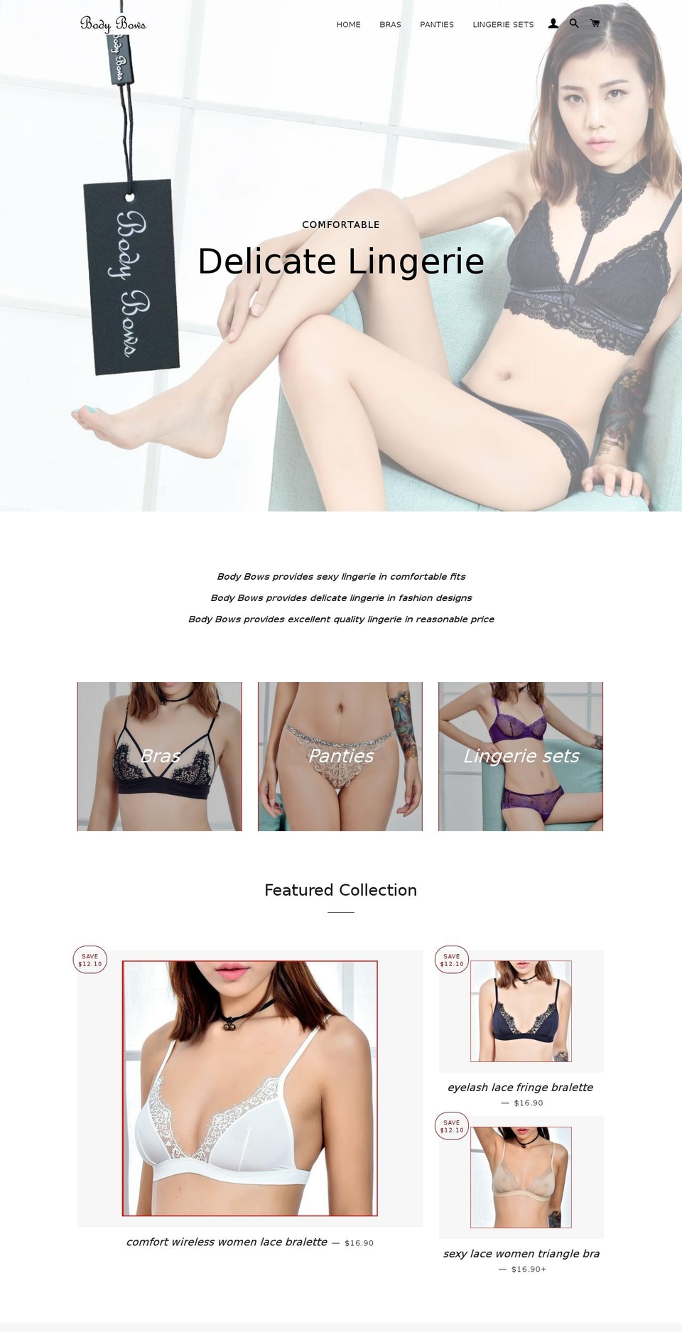 bodybows.com shopify website screenshot